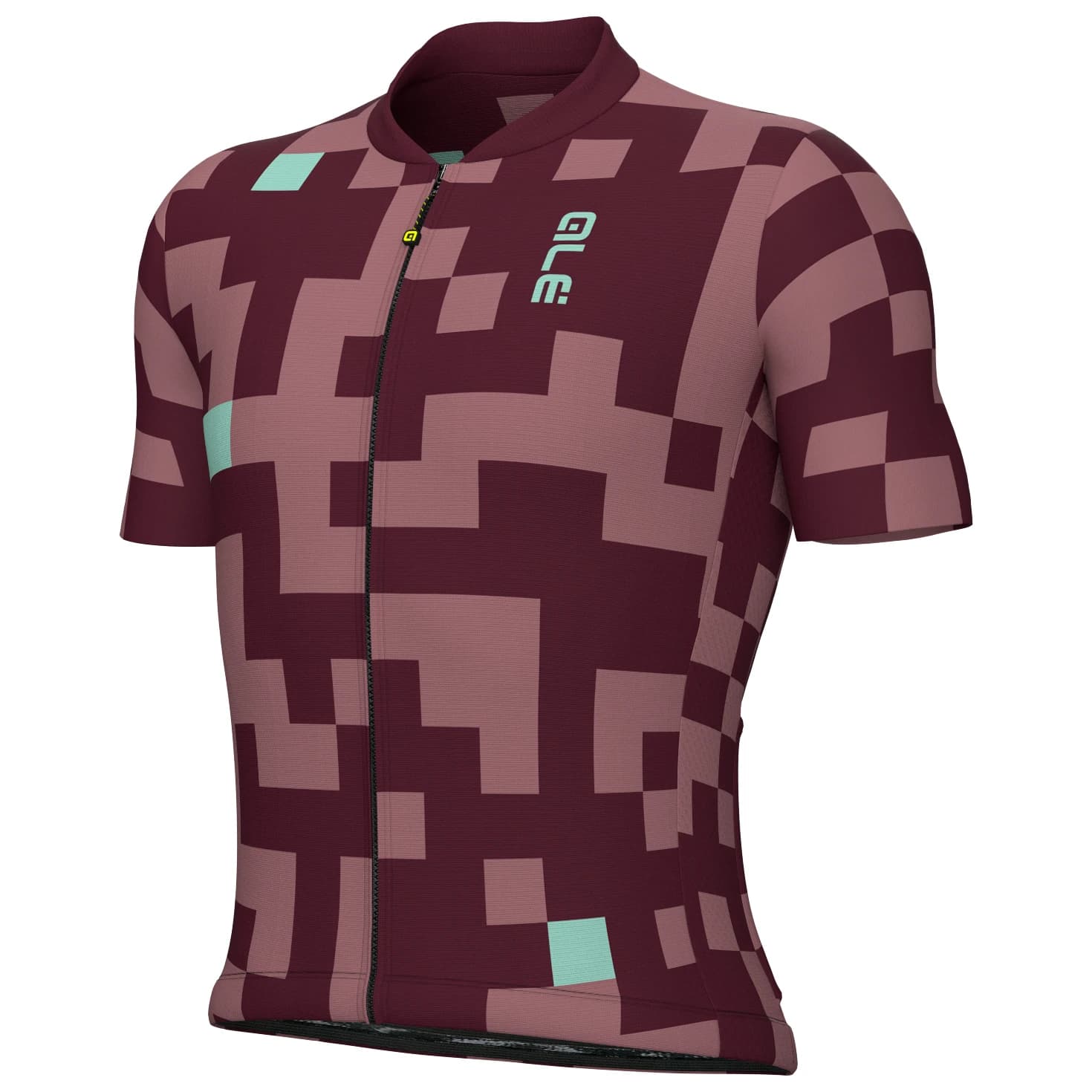 Мъжка фланелка с къс ръкав за колоездене Alé Pragma Pixel S/S Jersey Cycling jersey - Light Purple