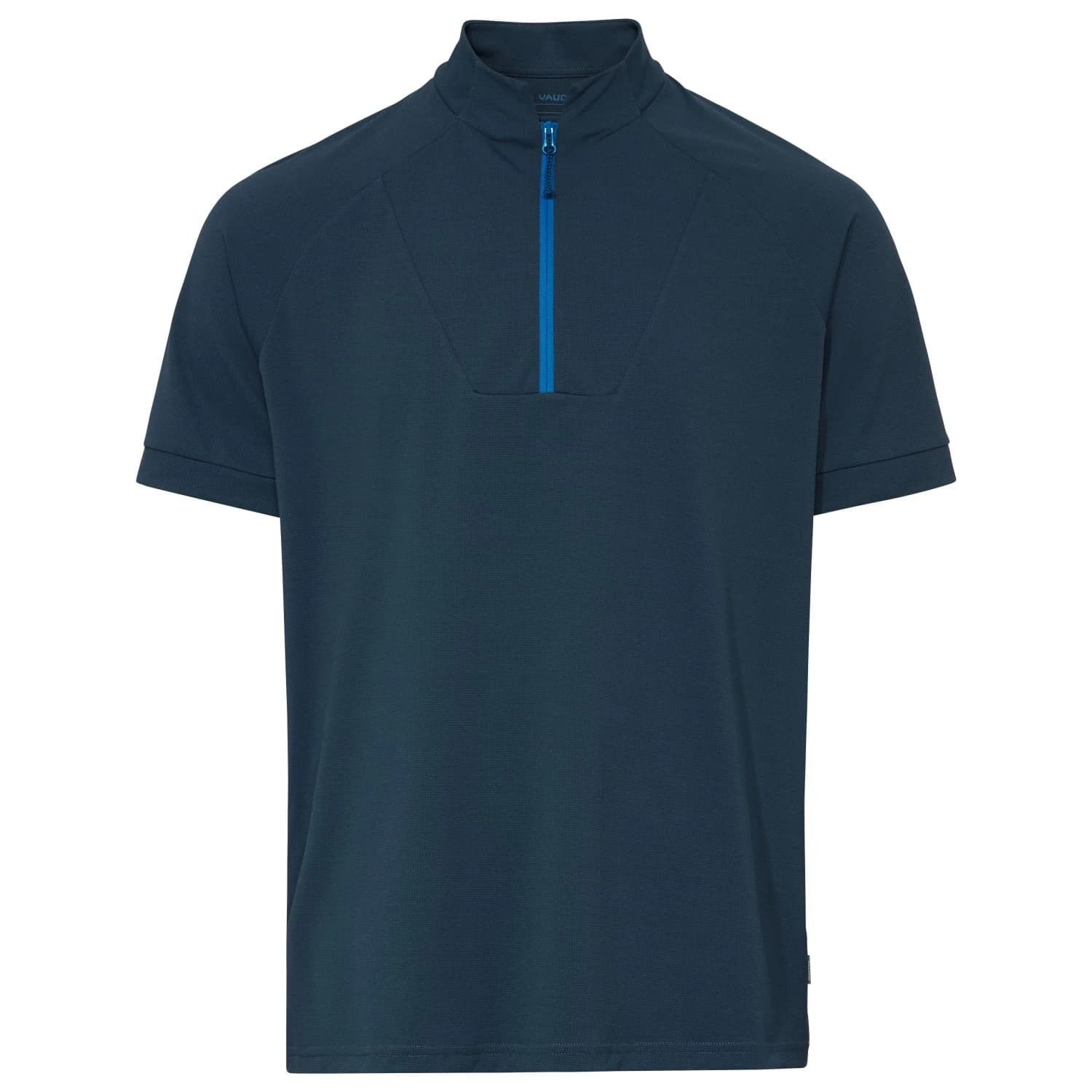 Мъжка фланелка с къс ръкав за колоездене Vaude Adlux Half Zip Shirt Cycling jersey - Dark Sea