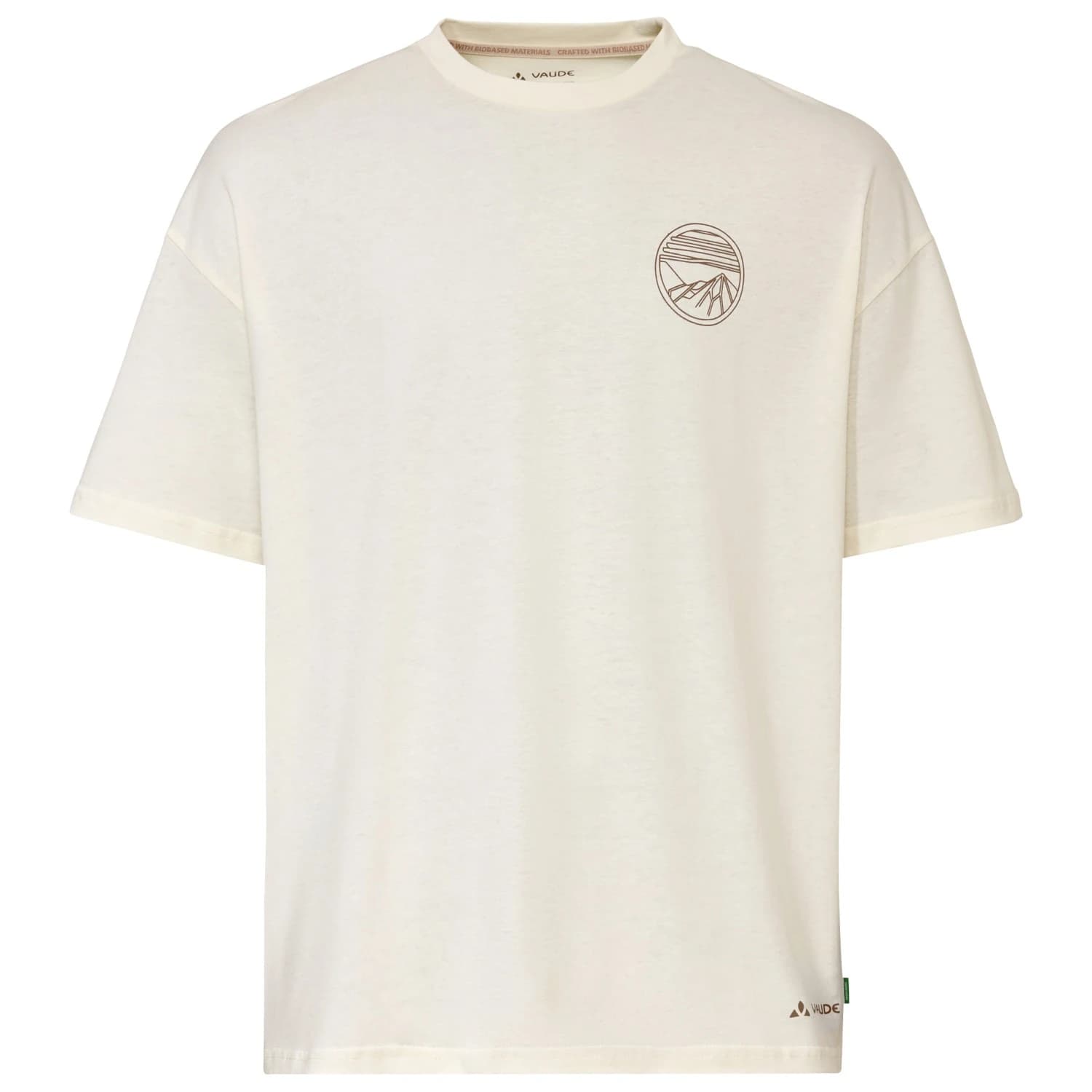Мъжка фланелка с къс ръкав за колоездене Vaude Cyclist Casual Shirt Cycling jersey - Offwhite Uni