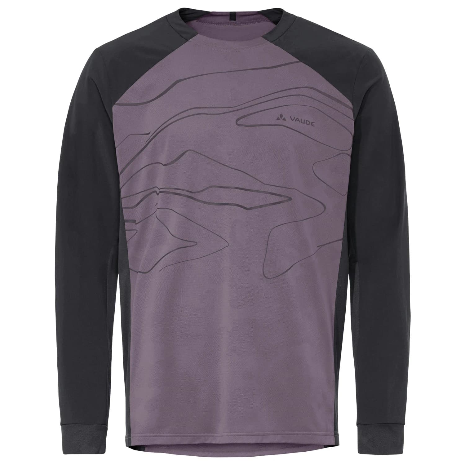 Мъжка фланелка с дълъг ръкав за колоездене Vaude Moab L/S Pro Shirt Cycling jersey - Purple Ash