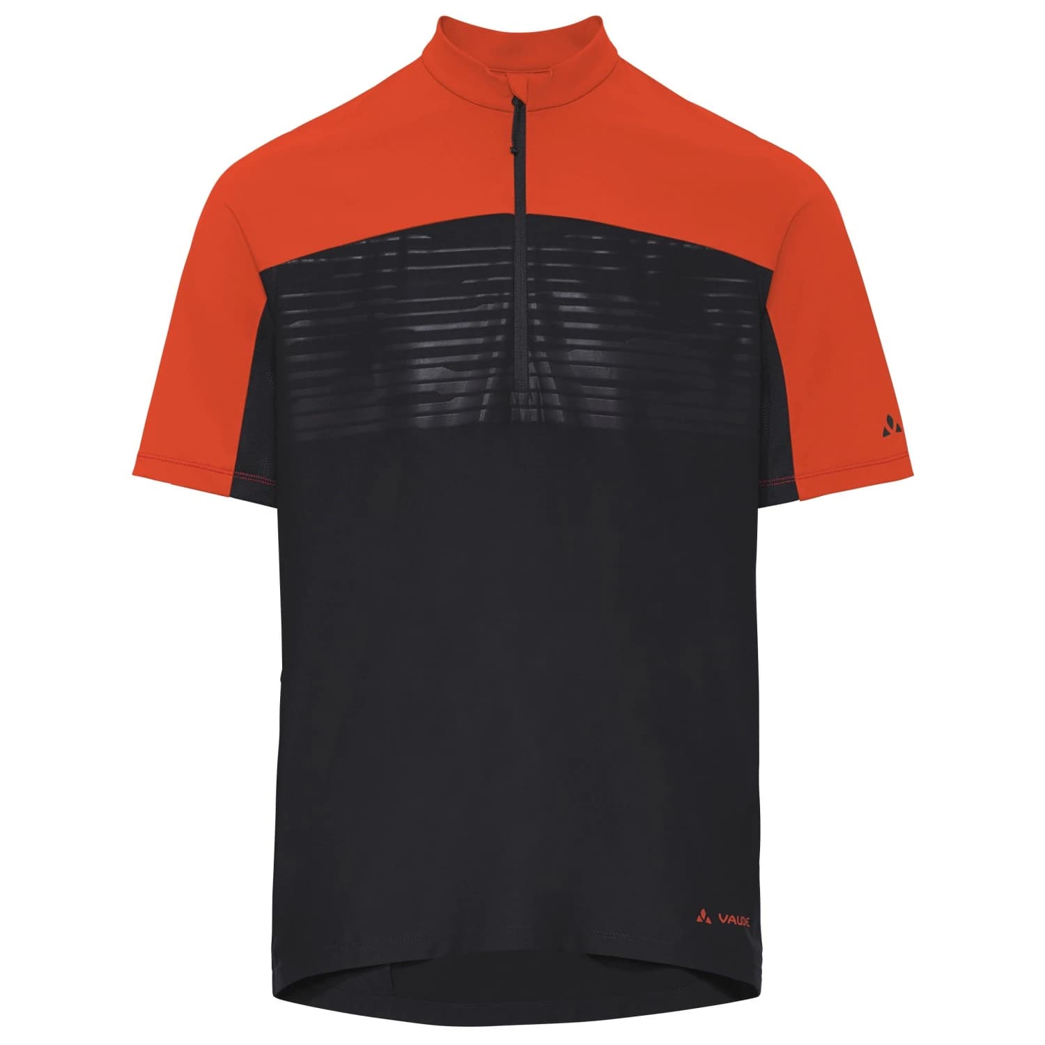 Мъжка фланелка с къс ръкав за колоездене Vaude Qimsa Pro Half Zip Shirt Cycling jersey - Glowing Red