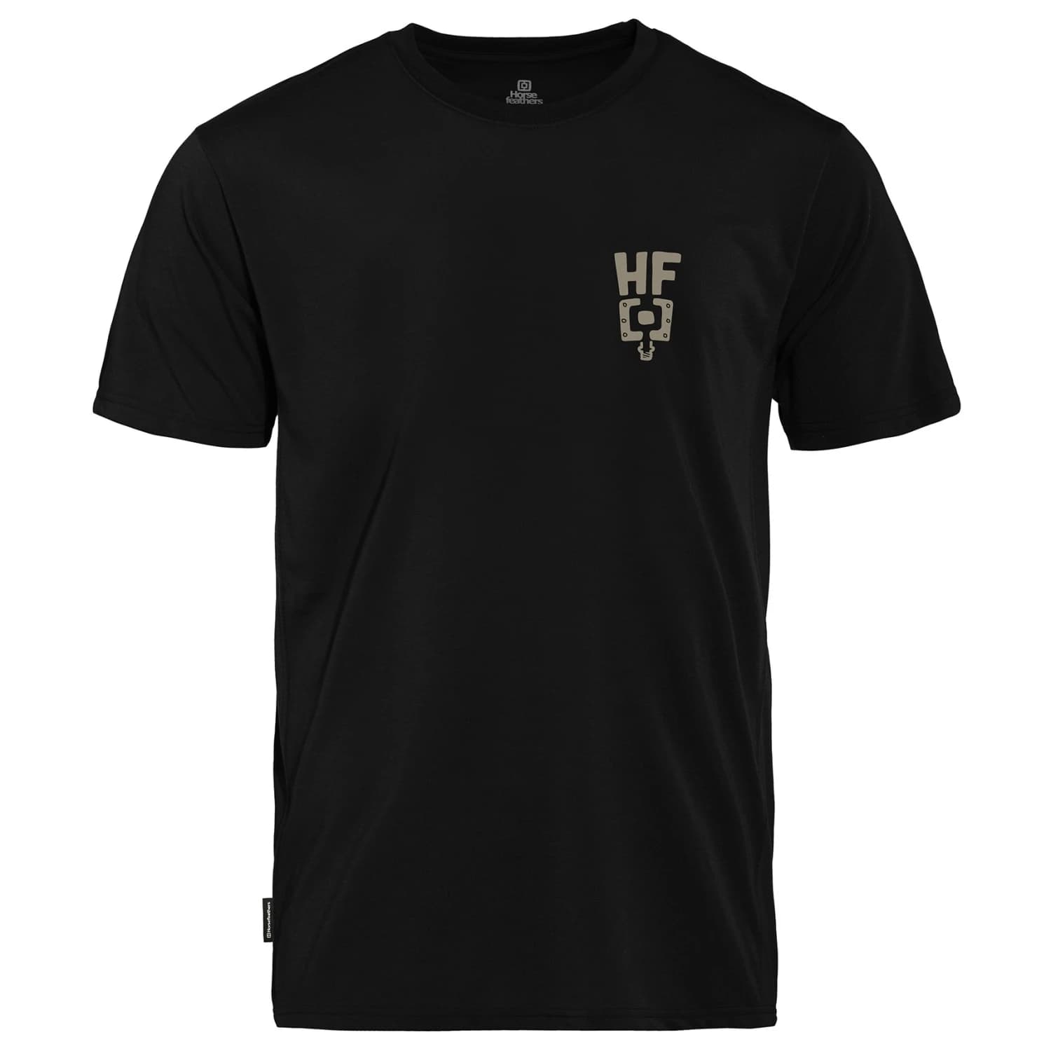 Мъжка фланелка с къс ръкав за колоездене Horsefeathers Pedal Tech T-Shirt Cycling jersey - Black