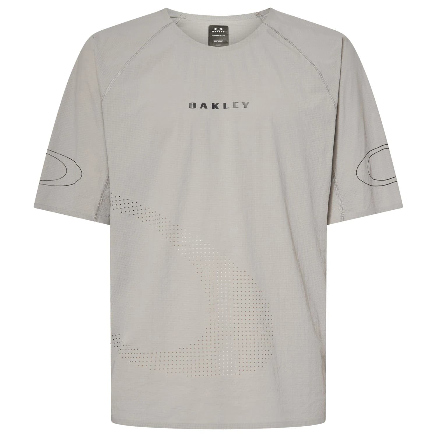 Мъжка фланелка с къс ръкав за колоездене Oakley Seeker Whip S/S Jersey Cycling jersey - Cement