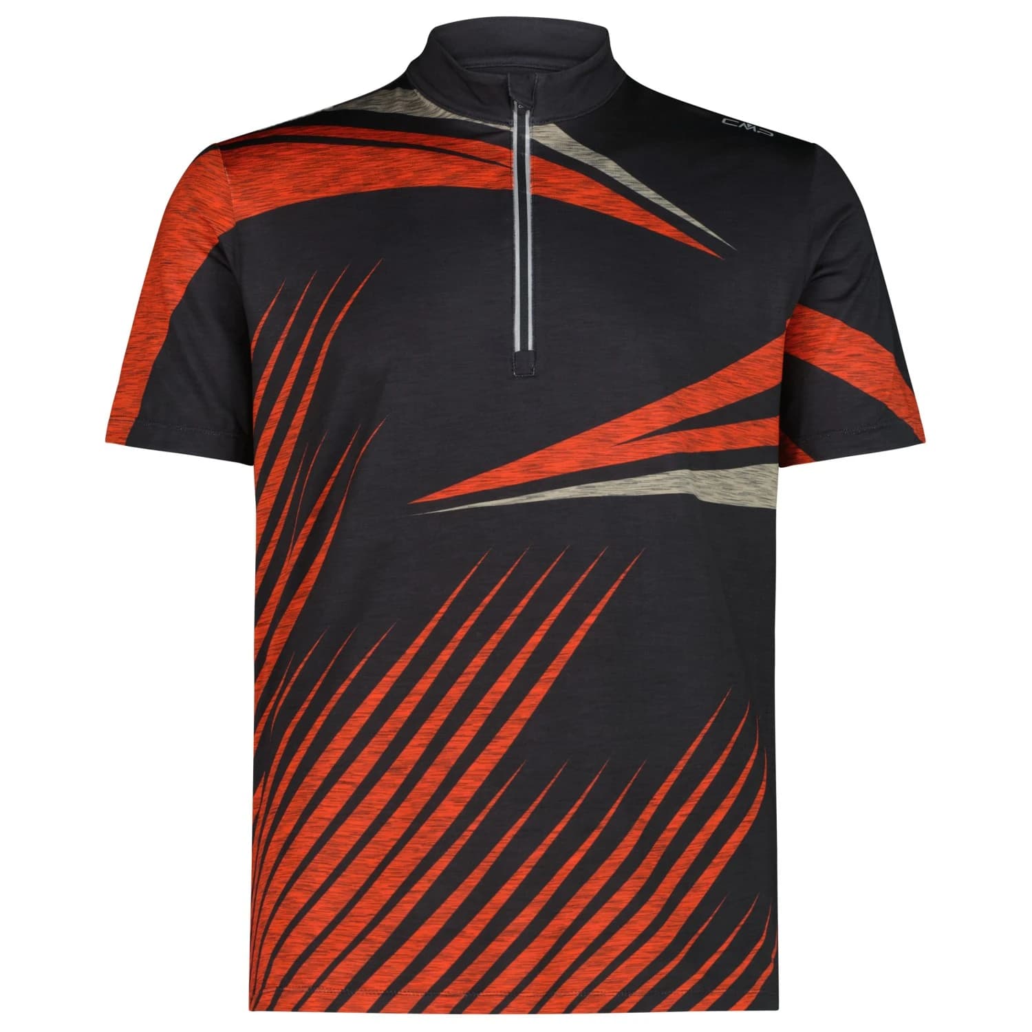 Мъжка фланелка с къс ръкав за колоездене CMP Half Zip T-Shirt Cycling jersey - B. Blue / Petroleum
