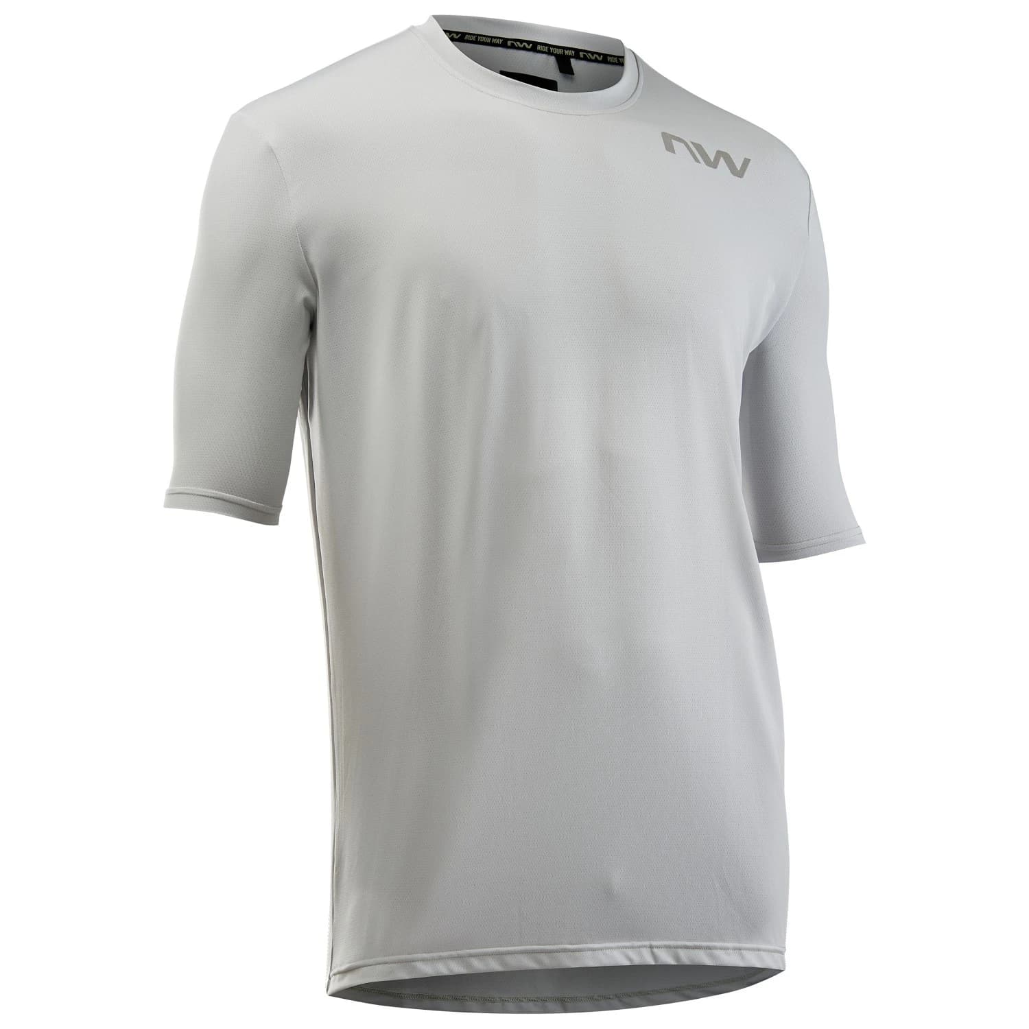Мъжка фланелка с къс ръкав за колоездене Northwave Xtrail Jersey Short Sleeve Cycling jersey - Light Grey / Sand