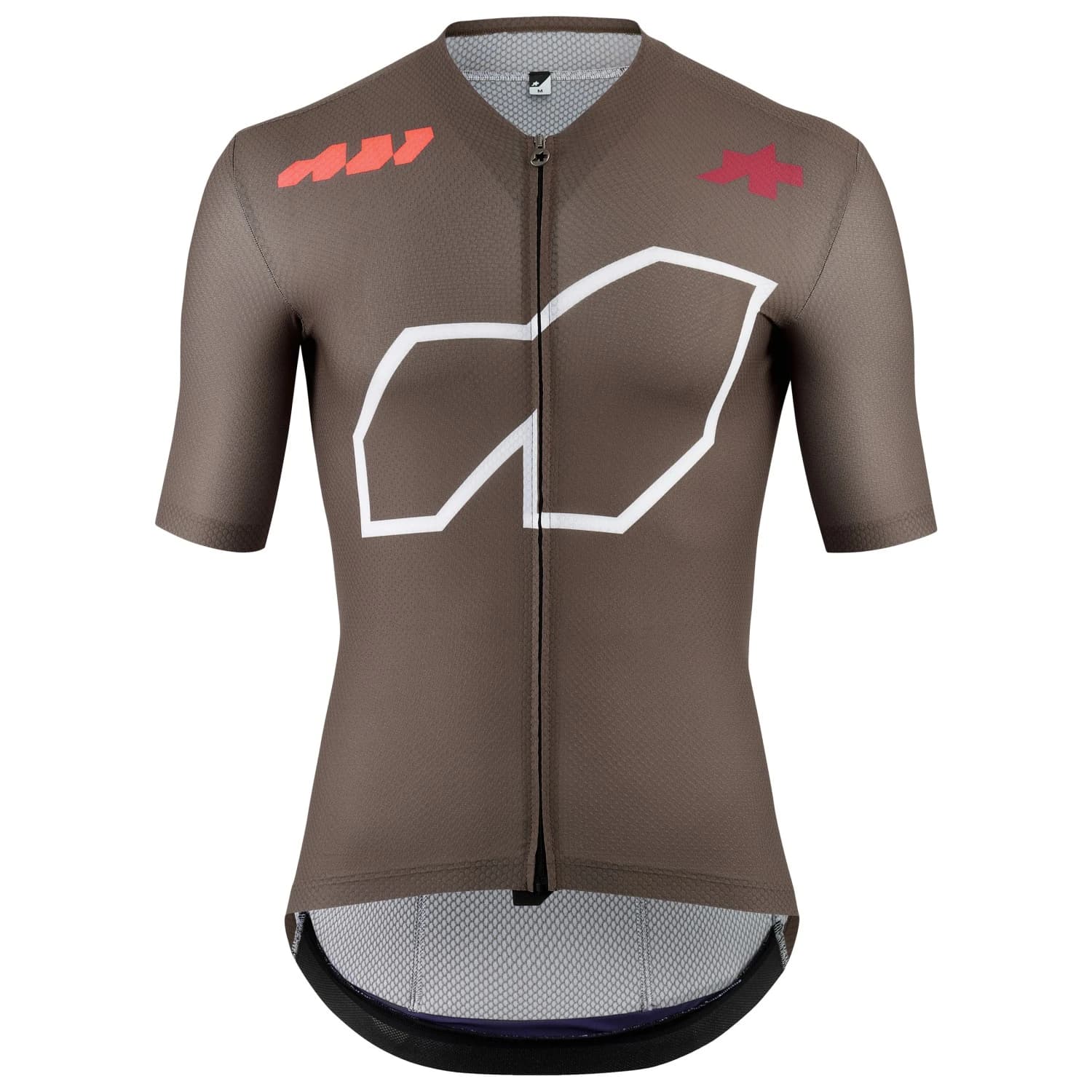 Мъжка фланелка с къс ръкав за колоездене ASSOS Equipe R Jersey We Are The A Cycling jersey - Moka Brown