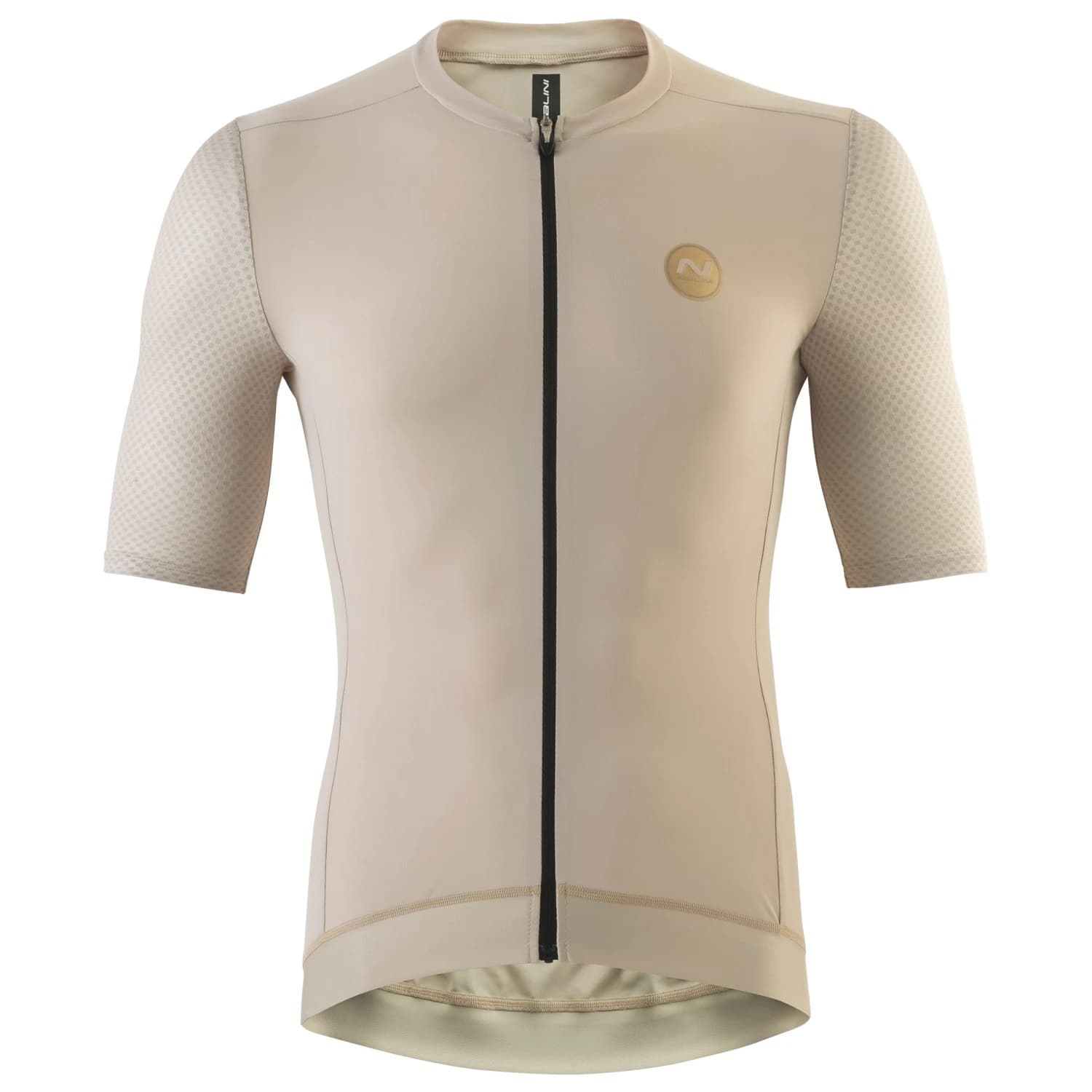 Мъжка фланелка с къс ръкав за колоездене Nalini Pure Gold Jersey Cycling jersey - Beige