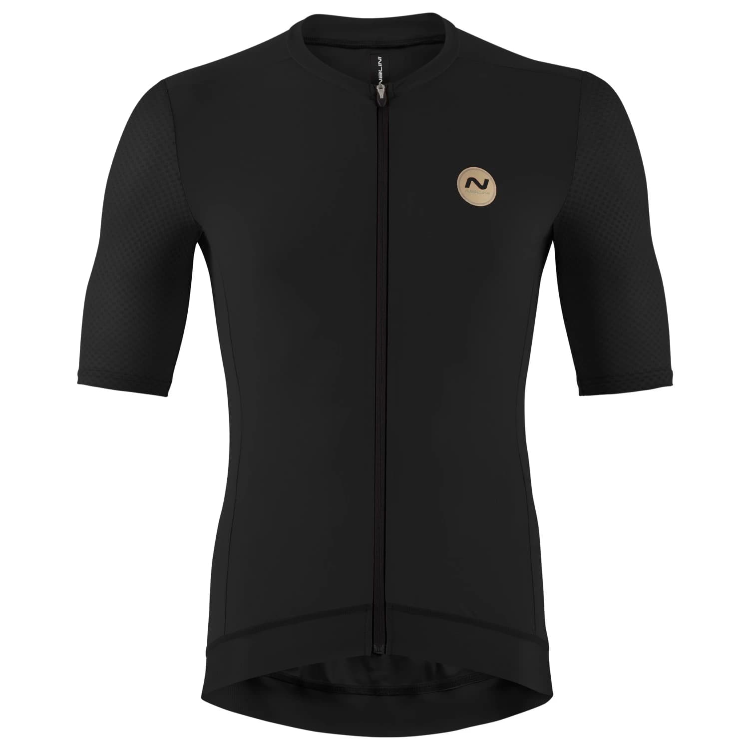 Мъжка фланелка с къс ръкав за колоездене Nalini Pure Gold Jersey Cycling jersey - Black