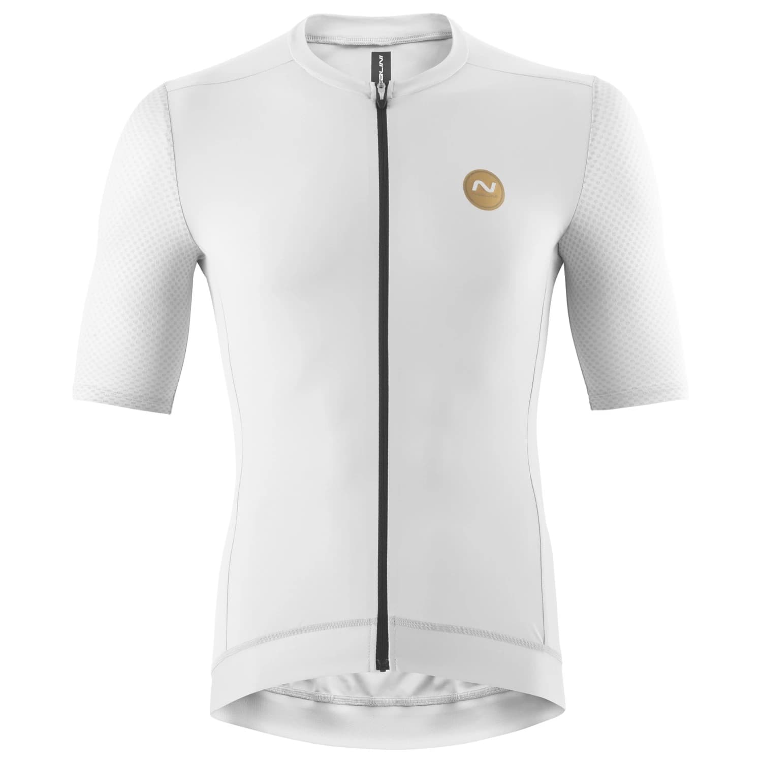 Мъжка фланелка с къс ръкав за колоездене Nalini Pure Gold Jersey Cycling jersey - White