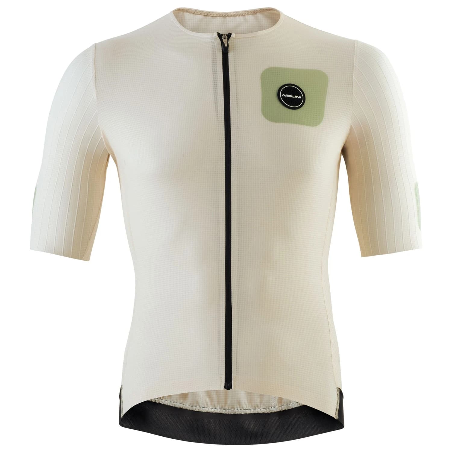 Мъжка фланелка с къс ръкав за колоездене Nalini Xskin Speed Jersey Cycling jersey - Off White