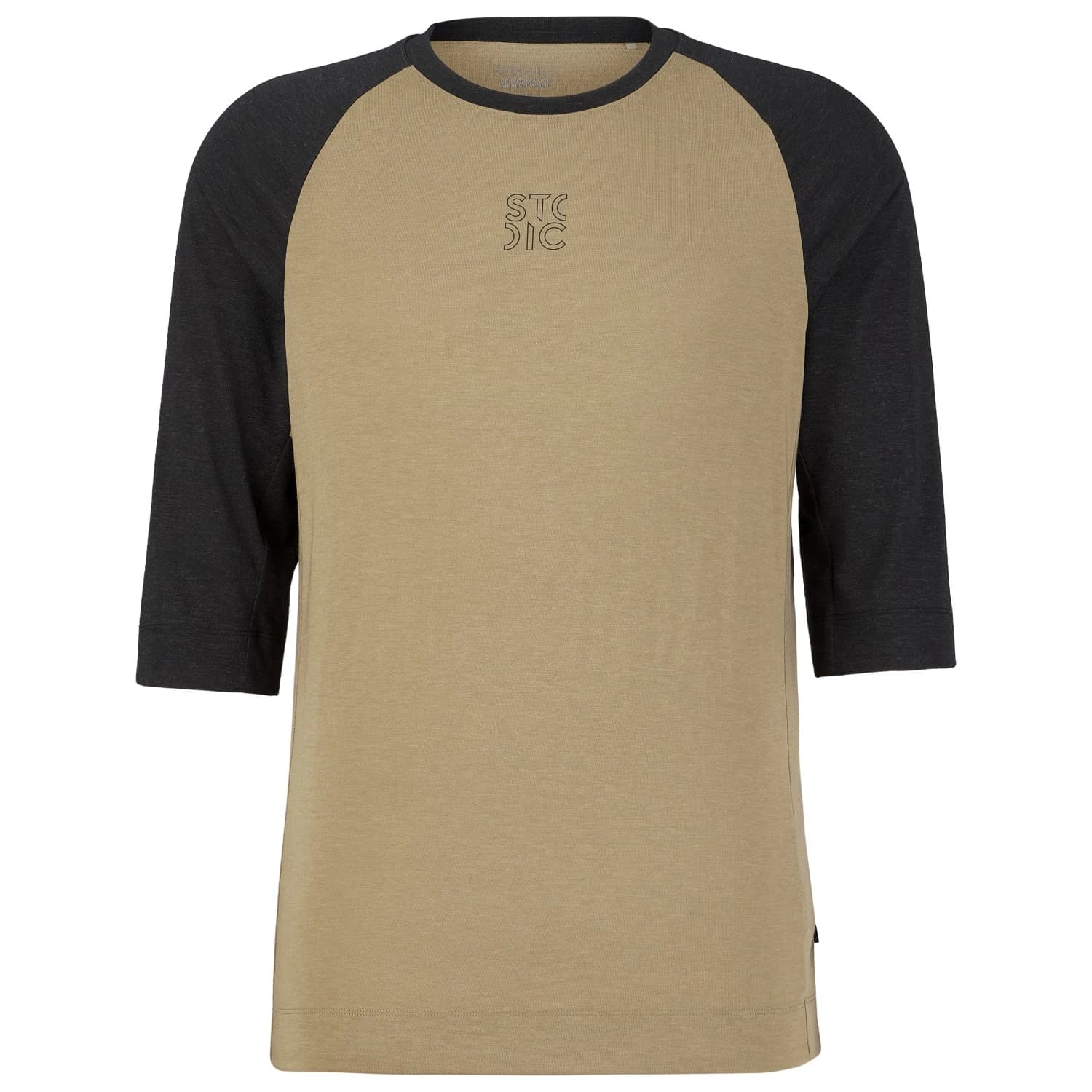 Мъжка фланелка с къс ръкав за колоездене Stoic PerformanceMerino LofsdalenSt. MTB 3/4 Shirt Cycling jersey - Black / Silent Green
