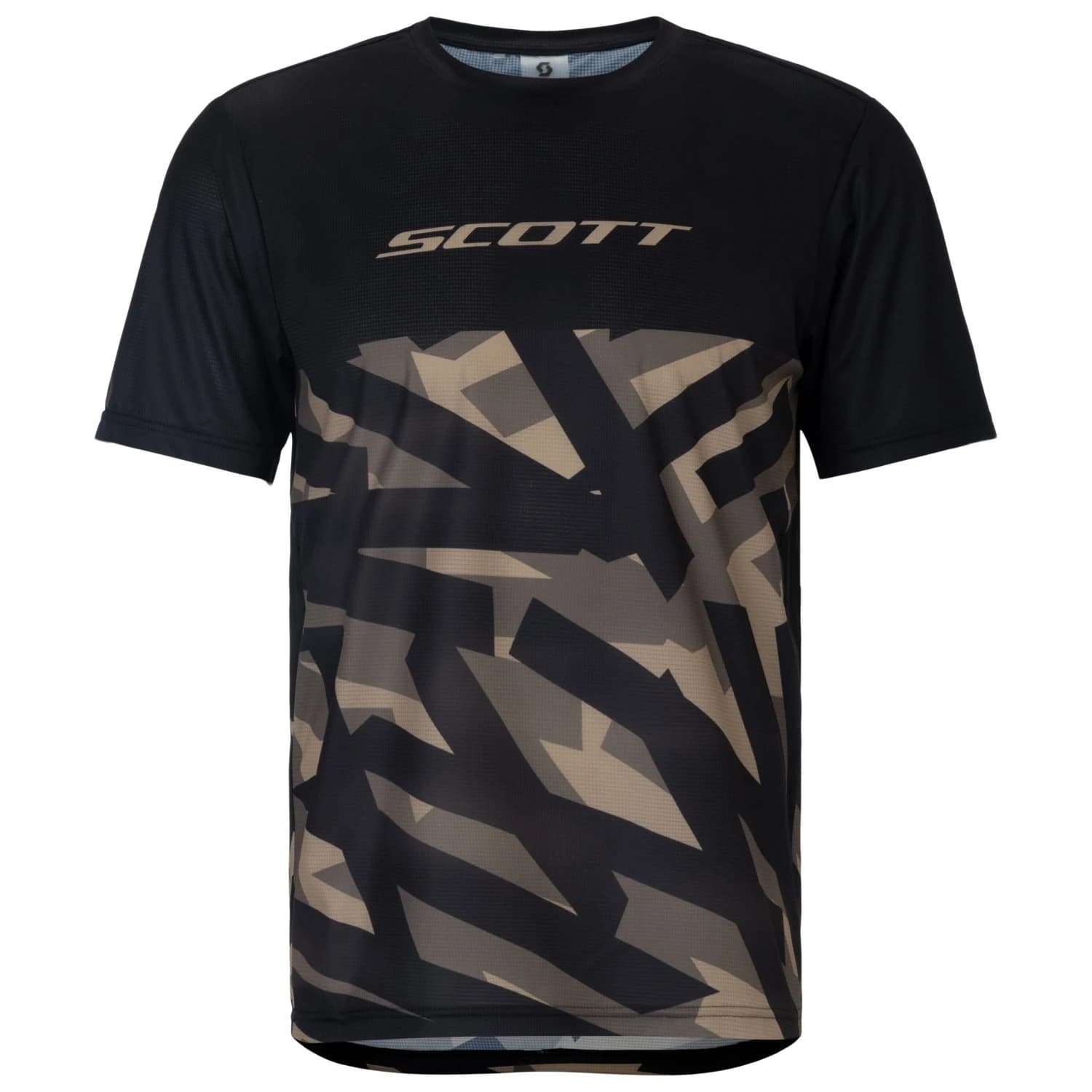 Мъжка фланелка с къс ръкав за колоездене Scott Tee Vertic Lt S/S Cycling jersey - Black