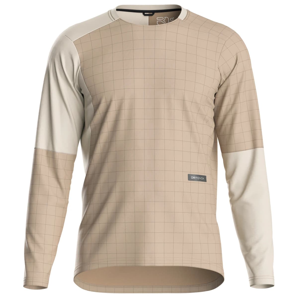 Мъжка фланелка с дълъг ръкав за колоездене Ortovox Sequence Trail Jersey L/S Cycling jersey - Dark Linen