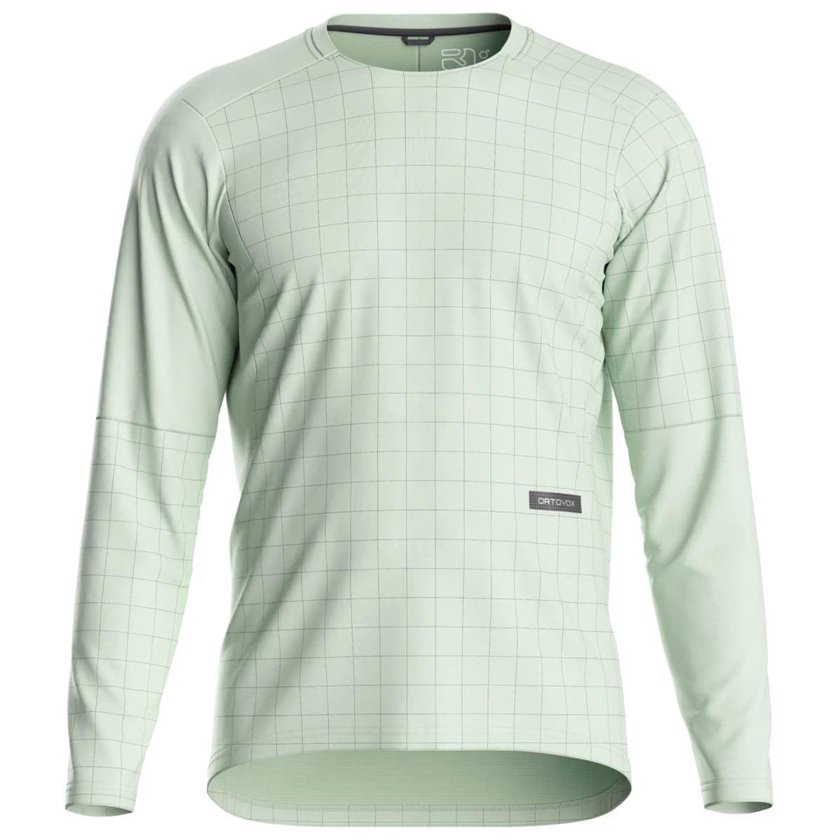 Мъжка фланелка с дълъг ръкав за колоездене Ortovox Sequence Trail Jersey L/S Cycling jersey - Green Acid