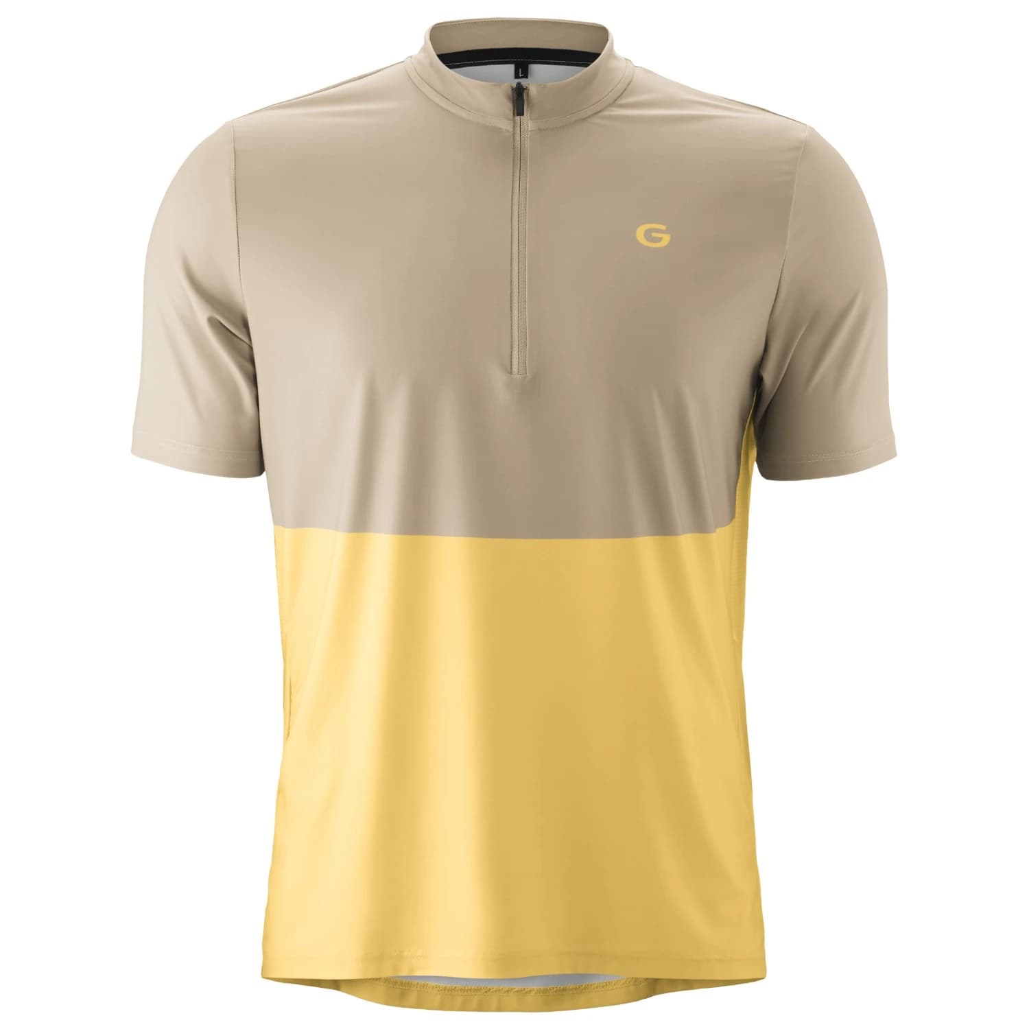 Мъжка фланелка с къс ръкав за колоездене Gonso Adventure Jersey Halfzip Cycling jersey - Yellowfinch / Jonesboro