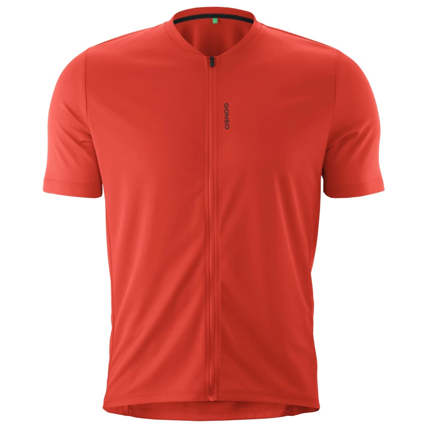 Мъжка фланелка с къс ръкав за колоездене Gonso Sitivo Jersey Green Cycling jersey - Paprika Flame