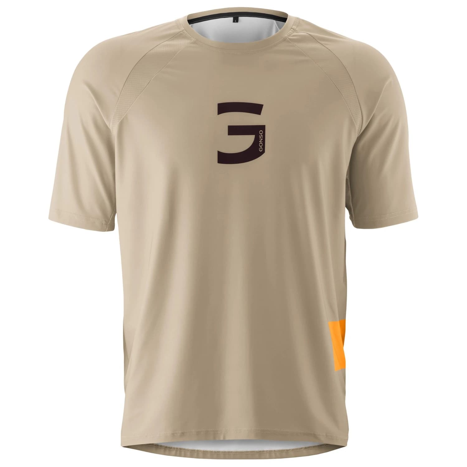 Мъжка фланелка с къс ръкав за колоездене Gonso Trail Jersey Cycling jersey - Jonesboro Cream