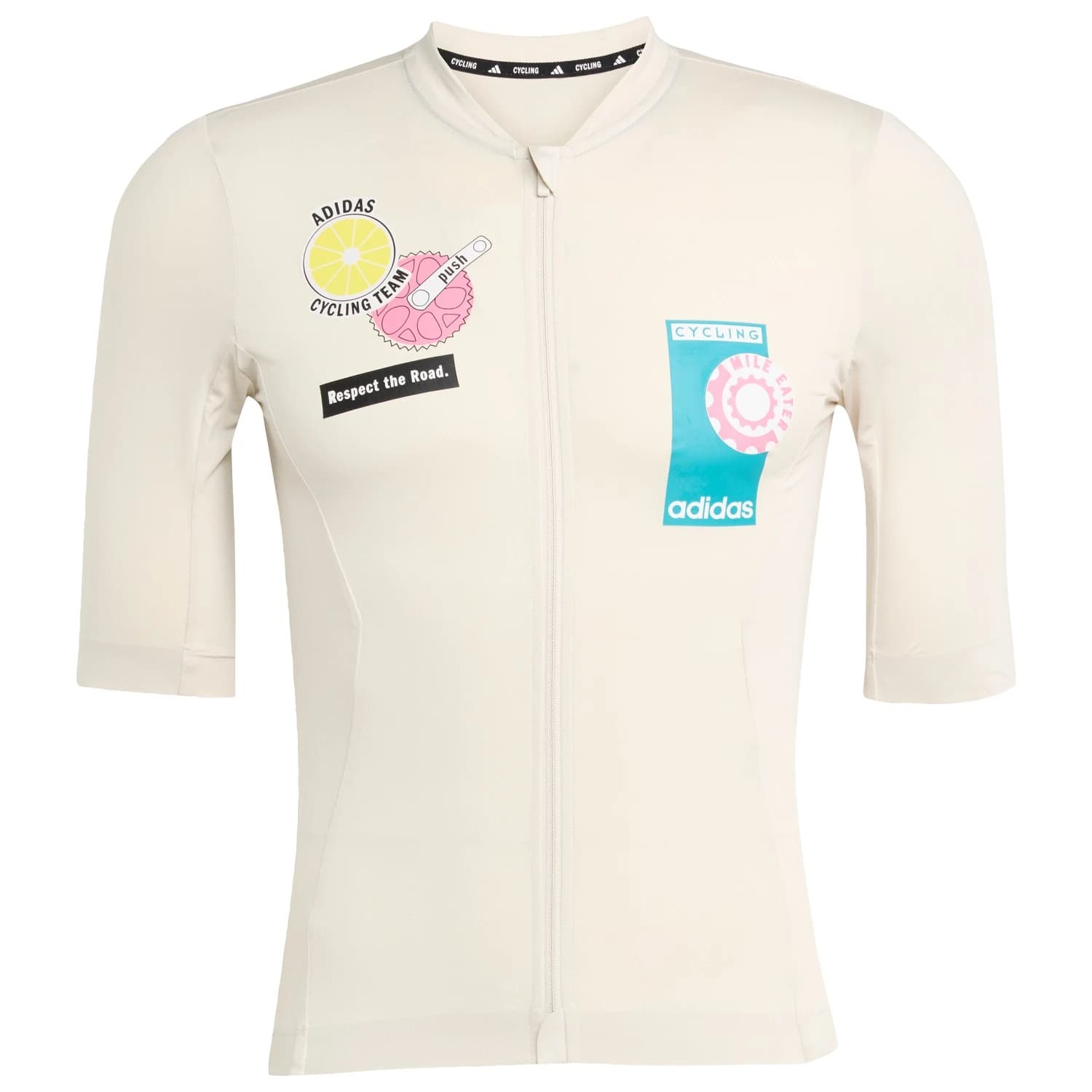 Мъжка фланелка с къс ръкав за колоездене adidas Tempo Jersey Act Cycling jersey - Alumina