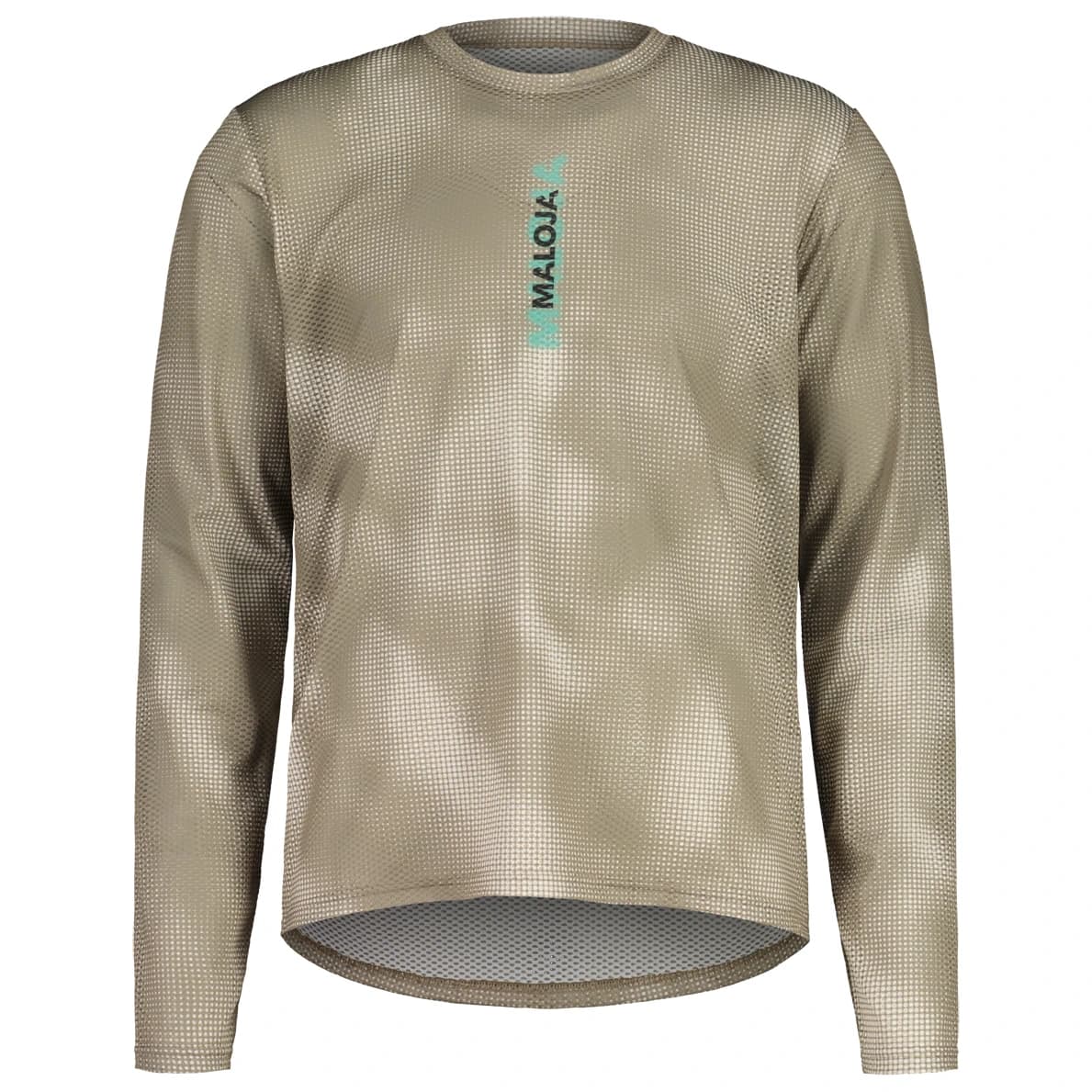 Мъжка фланелка с дълъг ръкав за колоездене Maloja AmerlingM. Cycling jersey - Warm Shadow Papermountains