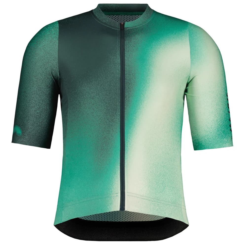 Мъжка фланелка с къс ръкав за колоездене Maloja FlueM. Cycling jersey - Mountain Pine Clouds