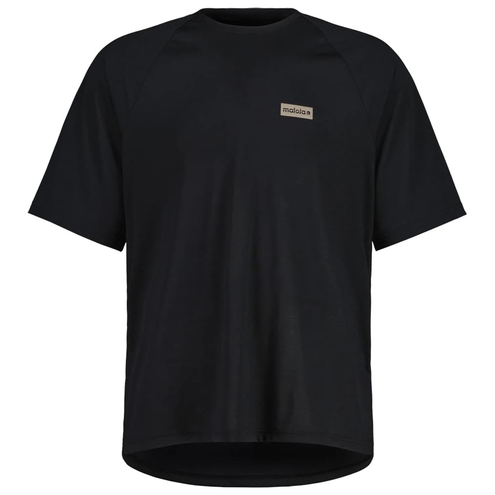 Мъжка фланелка с къс ръкав за колоездене Maloja GernM. Cycling jersey - Deep Black