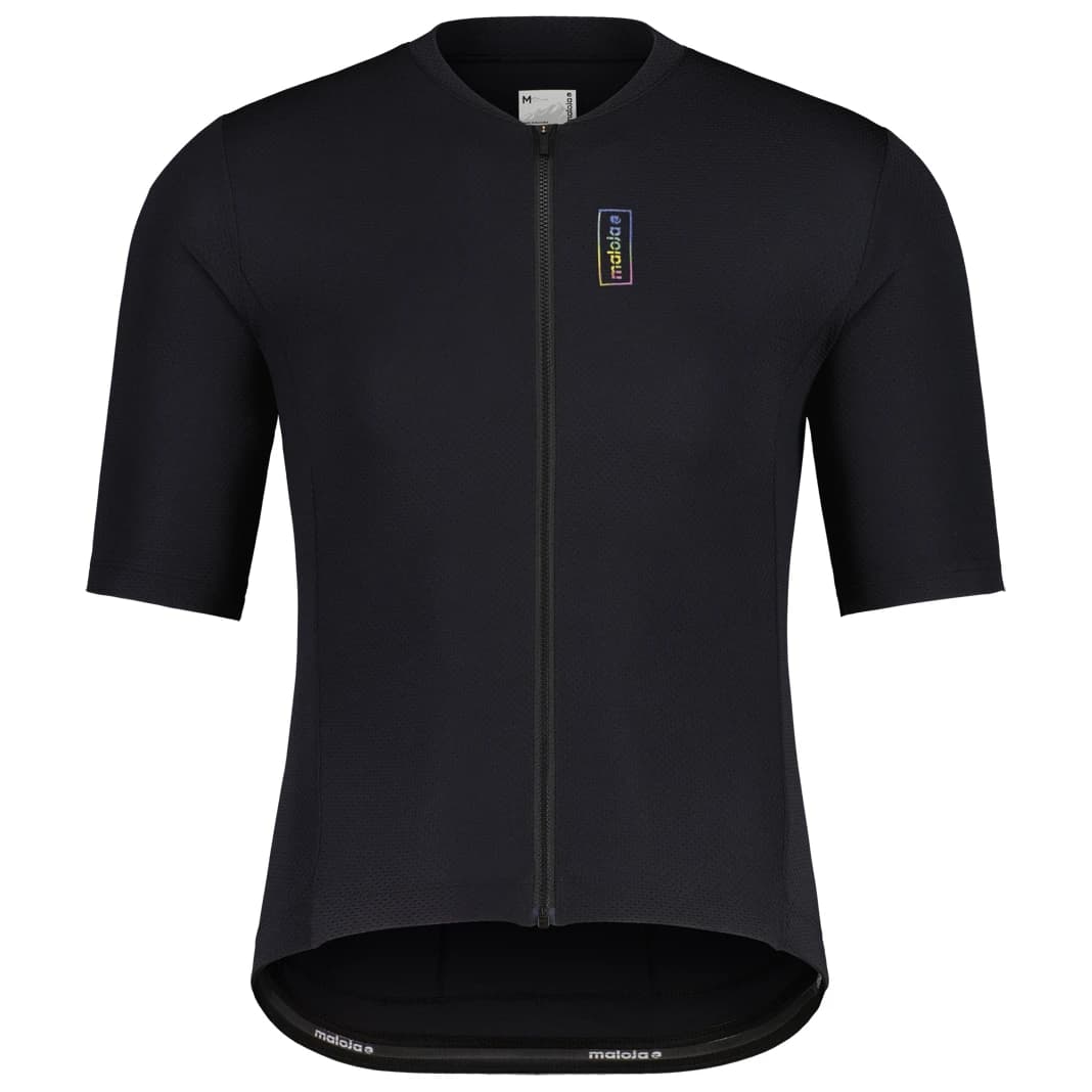 Мъжка фланелка с къс ръкав за колоездене Maloja KalzasM. 1/2 Cycling jersey - Deep Black