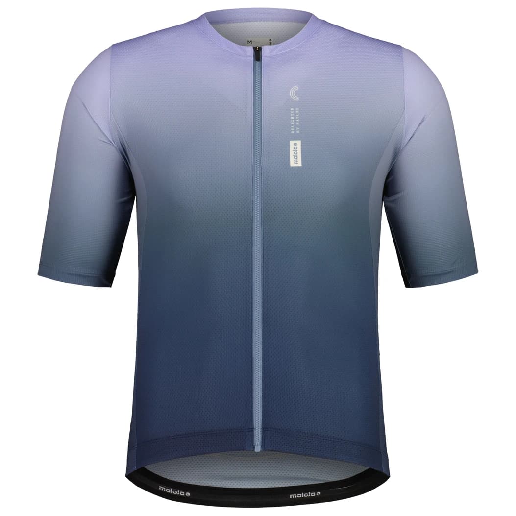 Мъжка фланелка с къс ръкав за колоездене Maloja MahlamM. Cycling jersey - Dusty Blue