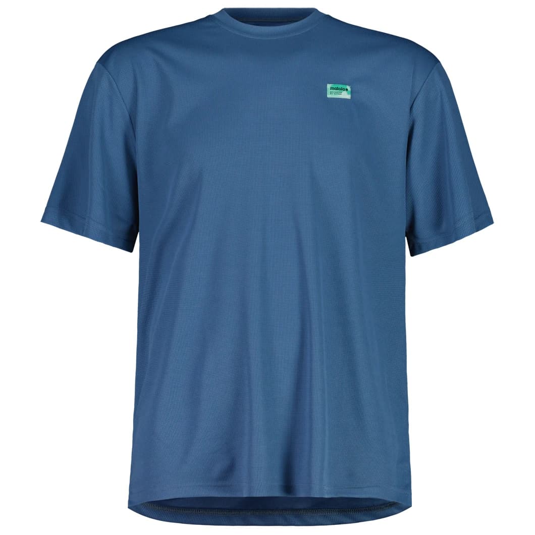 Мъжка фланелка с къс ръкав за колоездене Maloja StaubachM. Cycling jersey - Dusty Blue