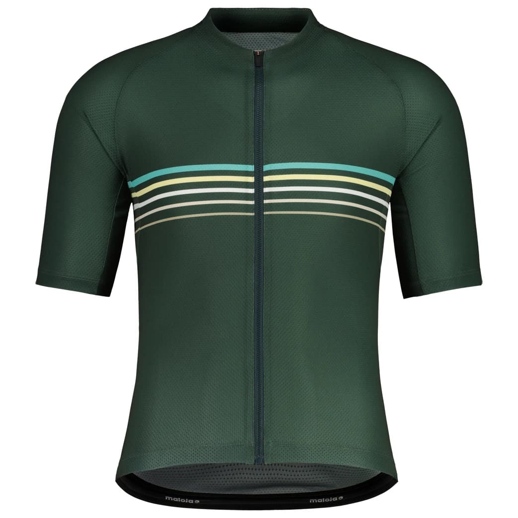 Мъжка фланелка с къс ръкав за колоездене Maloja ZengaM. Cycling jersey - Mountain Pine