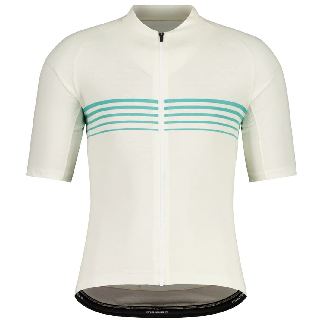 Мъжка фланелка с къс ръкав за колоездене Maloja ZengaM. Cycling jersey - Shaded White