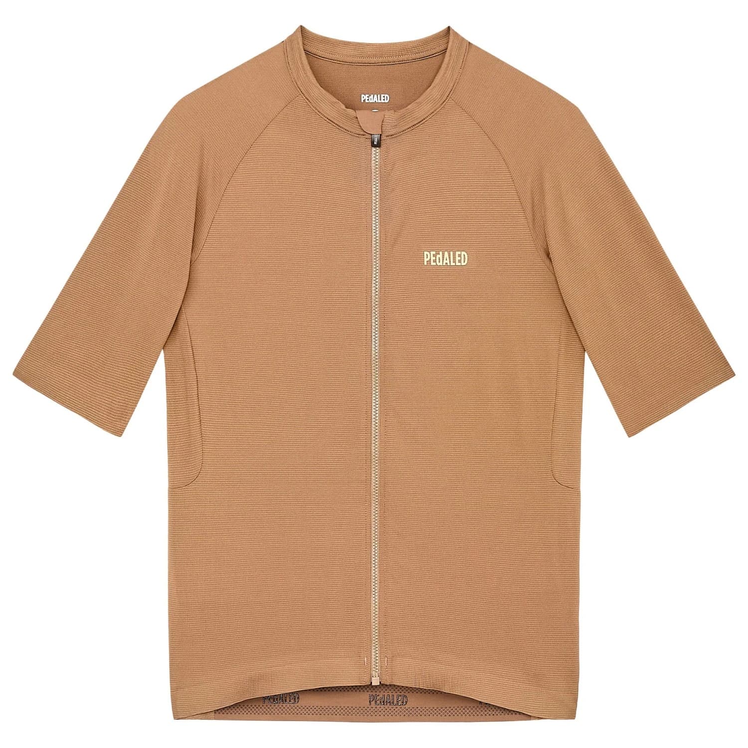 Мъжка фланелка с къс ръкав за колоездене Pedaled Element Lightweight Jersey Cycling jersey - Brown