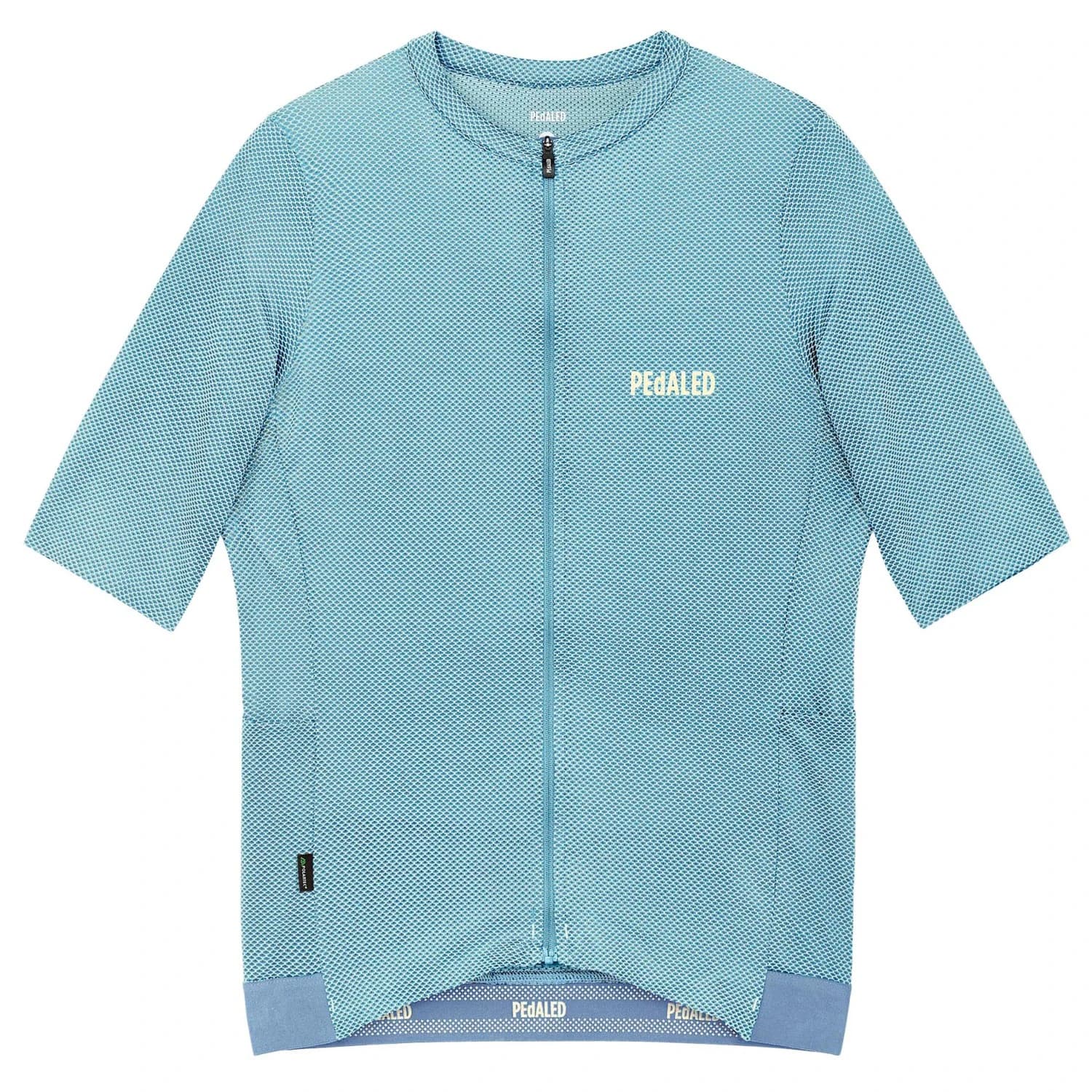 Мъжка фланелка с къс ръкав за колоездене Pedaled Odyssey Delta Jersey Cycling jersey - Light Blue