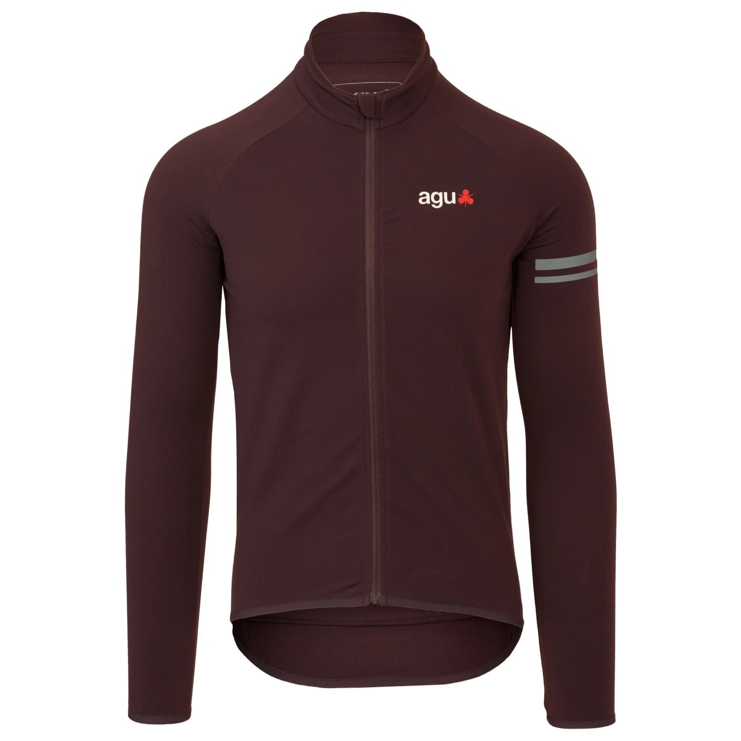 Мъжка фланелка с дълъг ръкав за колоездене AGU Thermo Jersey L/S Essential Cycling jersey - Modica Brown