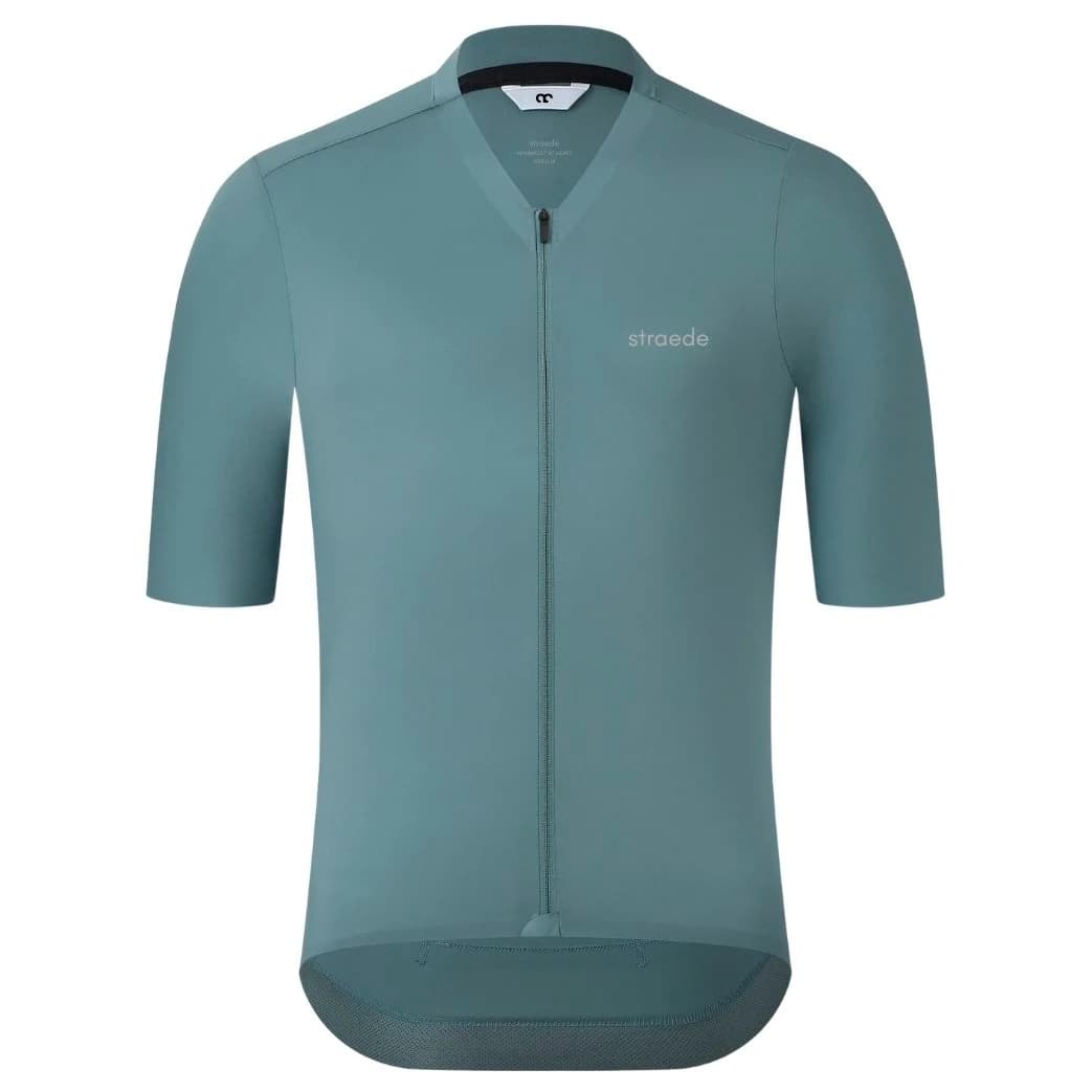 Фланелка с къс ръкав за колоездене straede Aerlig Jersey Cycling jersey - Cyan