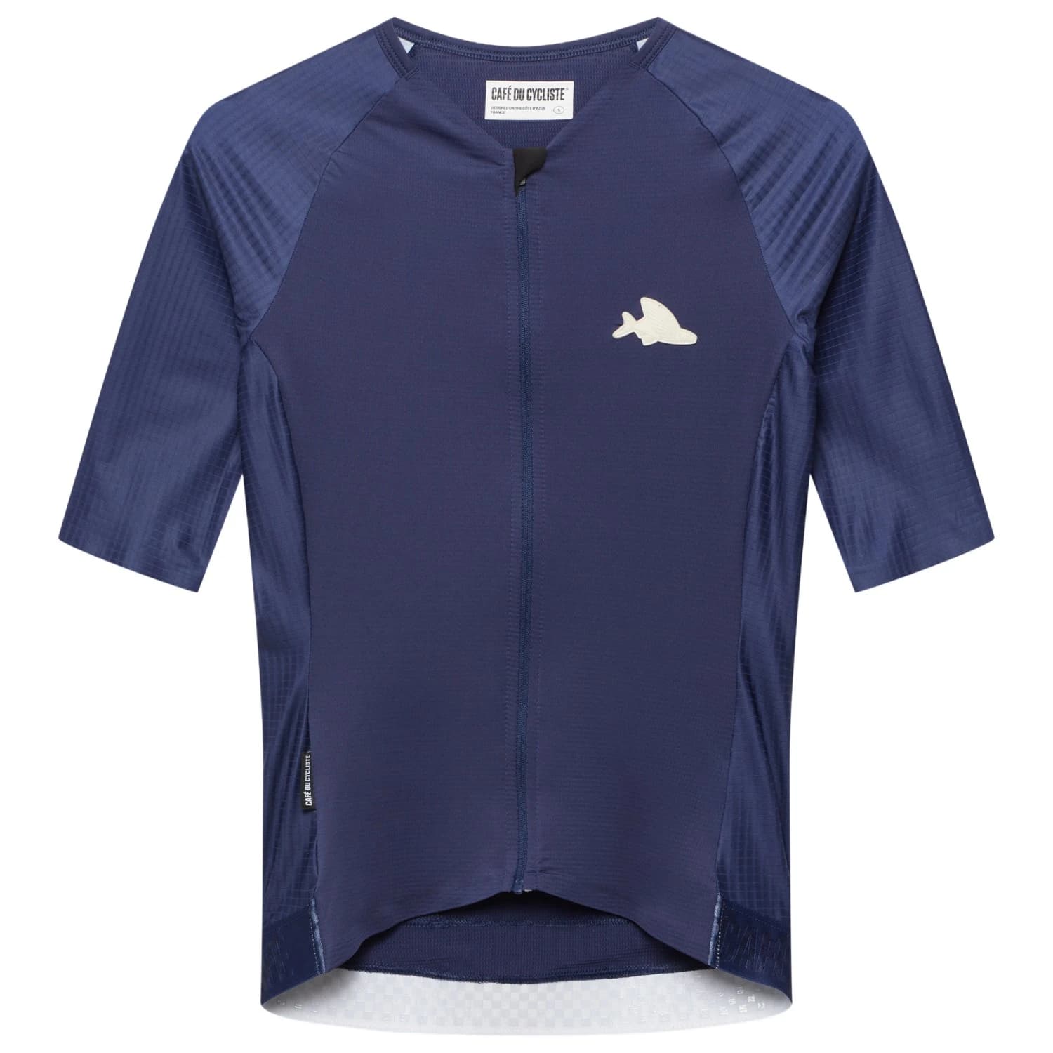Мъжка фланелка с къс ръкав за колоездене CAFÉ DU CYCLISTE Vinciane Cycling jersey - Navy