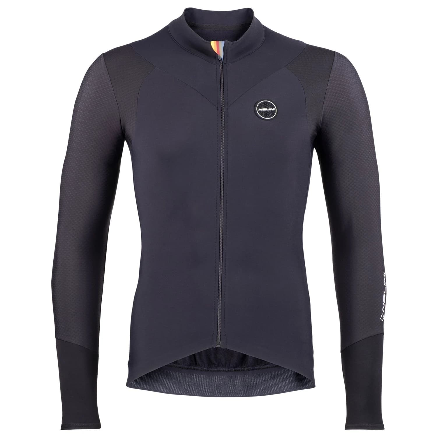 Фланелка с дълъг ръкав за колоездене Nalini Ergo Xwarm Jersey Cycling jersey - Black