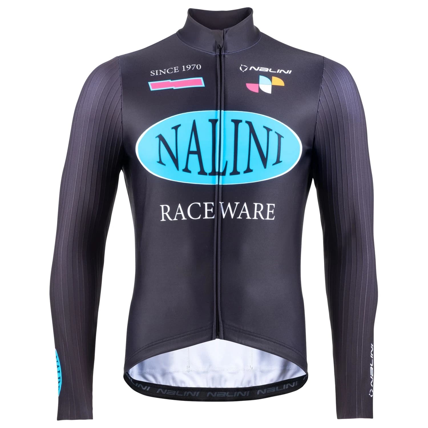 Фланелка с дълъг ръкав за колоездене Nalini Mortirolo L/S Jersey Cycling jersey - Black