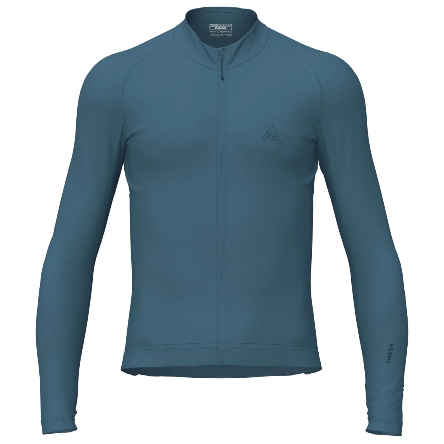 Фланелка с дълъг ръкав за колоездене 7mesh Atlas Jersey L/S Cycling jersey - Lake Blue