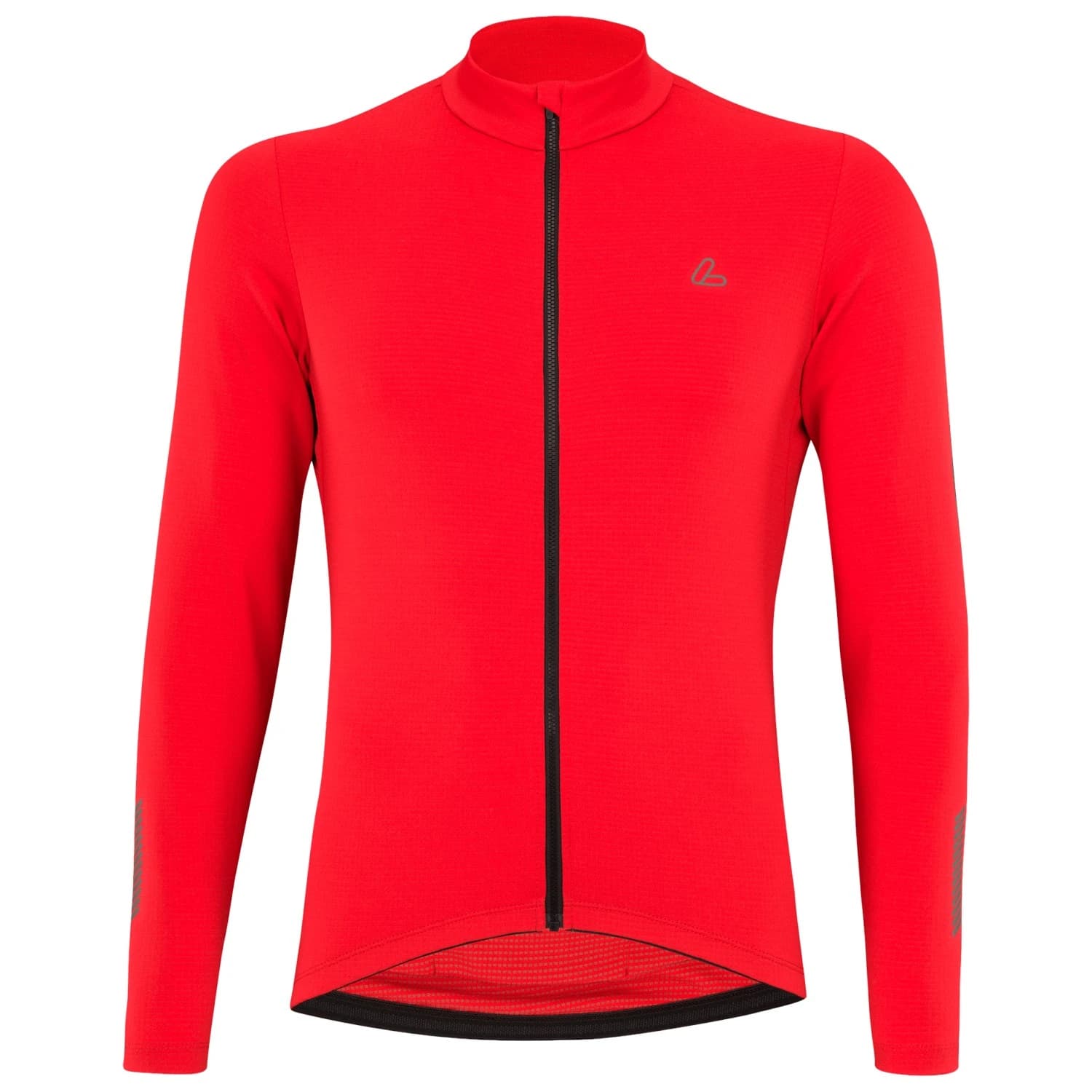 Мъжка фланелка с дълъг ръкав за колоездене Löffler Bike L/S Jersey Skys Merino Mid Cycling jersey - Red