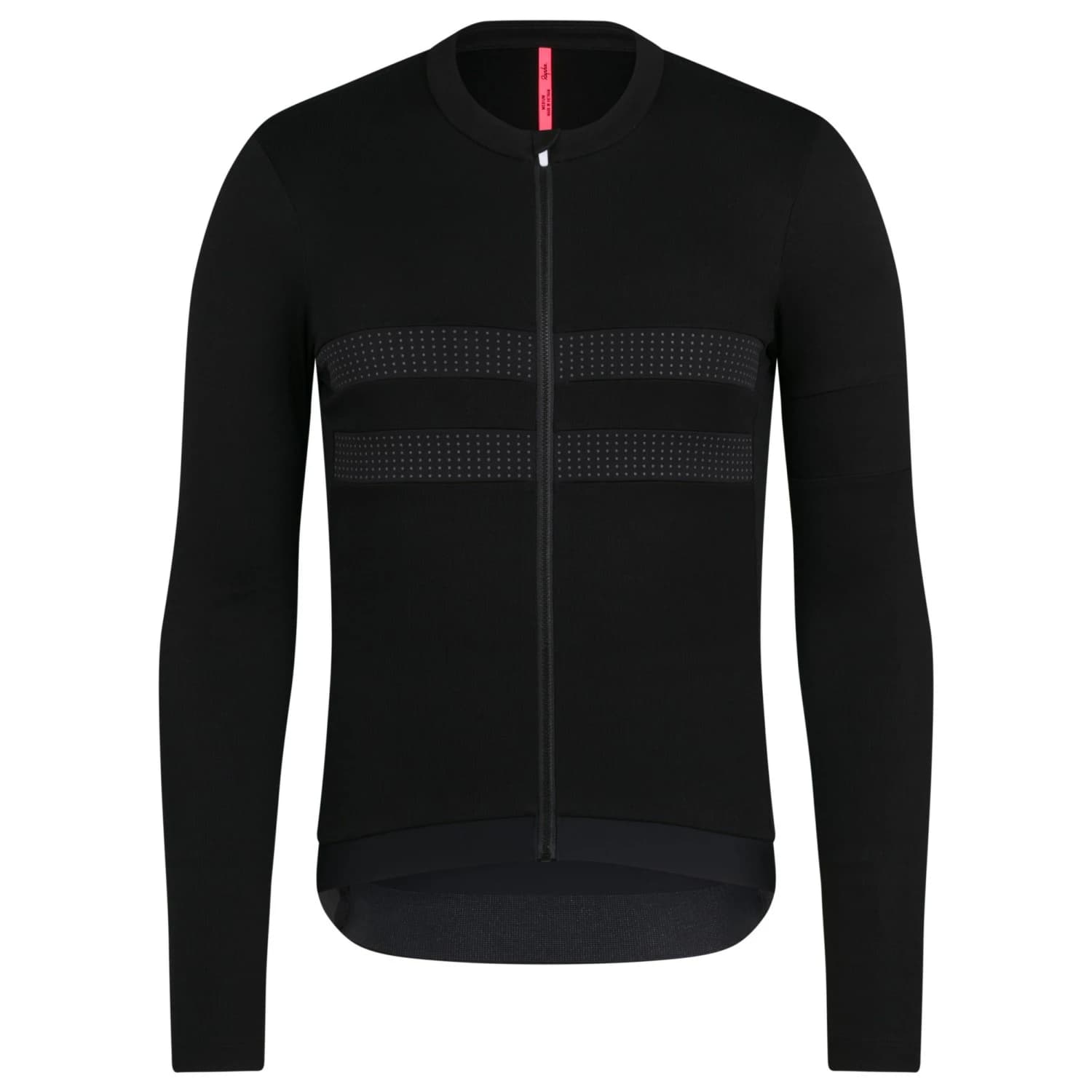 Фланелка с дълъг ръкав за колоездене Rapha Brevet Long Sleeve Merino Jersey III Cycling jersey - Black / Black