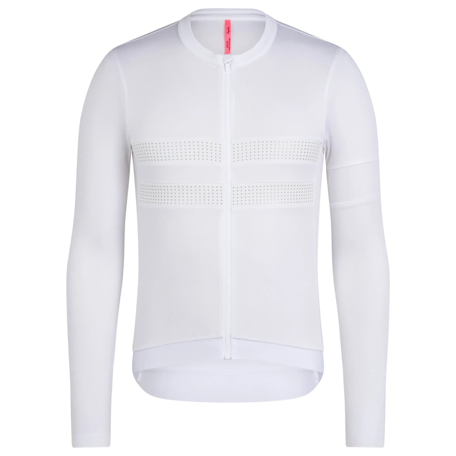 Фланелка с дълъг ръкав за колоездене Rapha Brevet Long Sleeve Merino Jersey III Cycling jersey - White / Silver