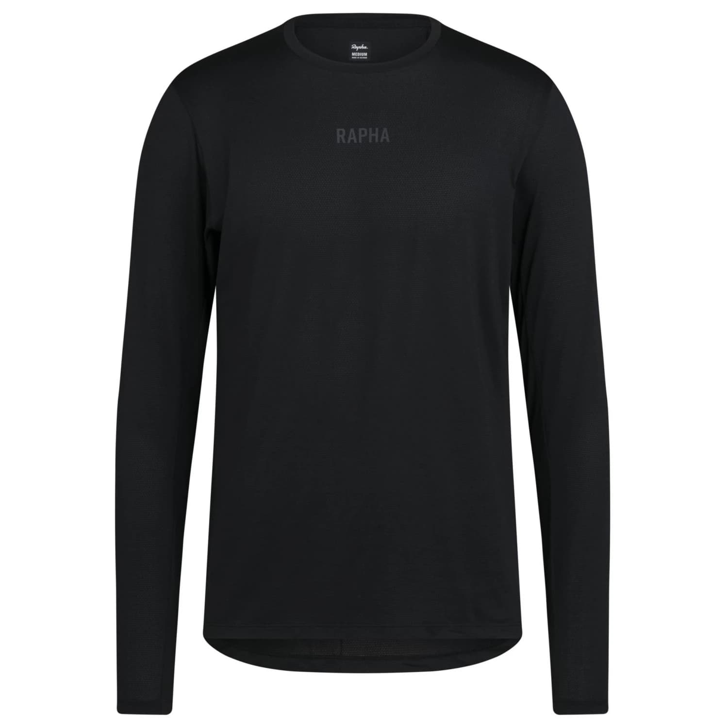Фланелка с дълъг ръкав за колоездене Rapha Long Sleeve Trail Technical T-Shirt Cycling jersey - Black / Dark Grey