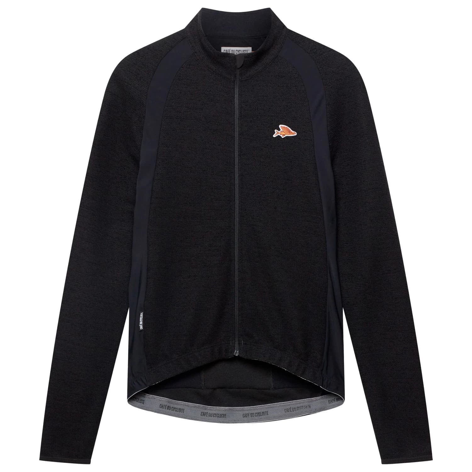 Мъжка фланелка с дълъг ръкав за колоездене CAFÉ DU CYCLISTE Marguerite Cycling jersey - Black