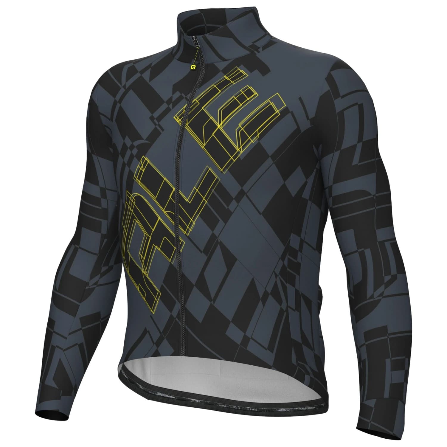 Фланелка с дълъг ръкав за колоездене Alé Pragma Schema L/S Jersey Cycling jersey - Black