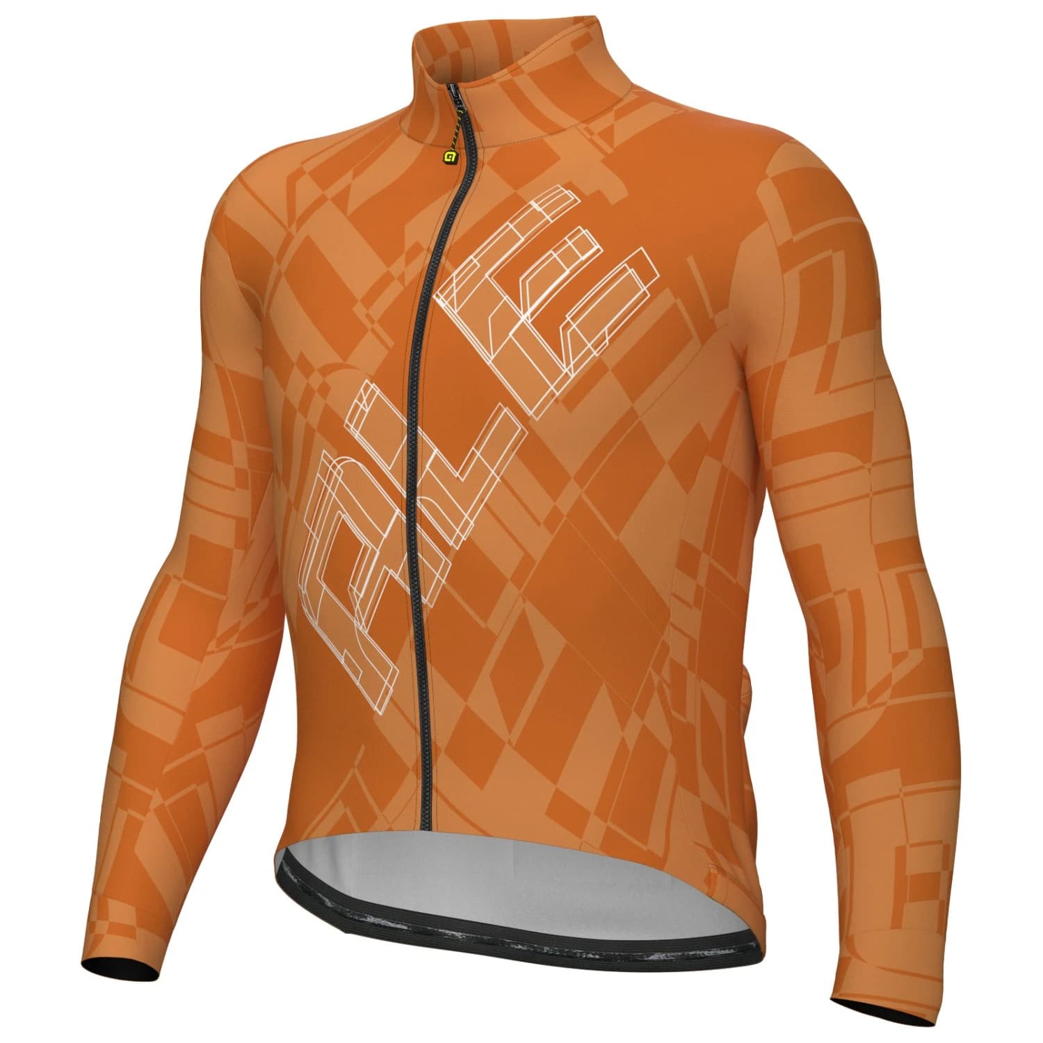 Фланелка с дълъг ръкав за колоездене Alé Pragma Schema L/S Jersey Cycling jersey - Orange