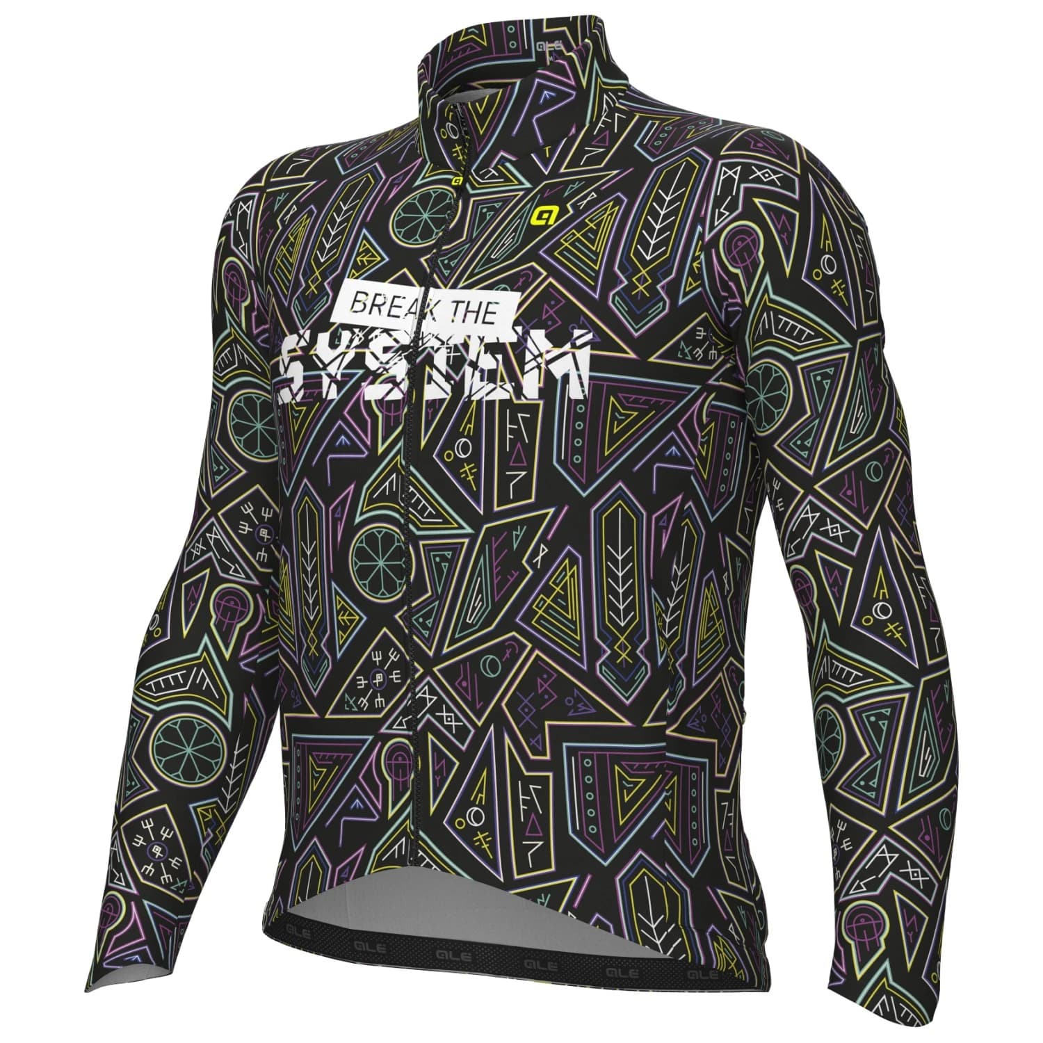 Фланелка с дълъг ръкав за колоездене Alé Pragma System L/S Jersey Cycling jersey - Multicolor