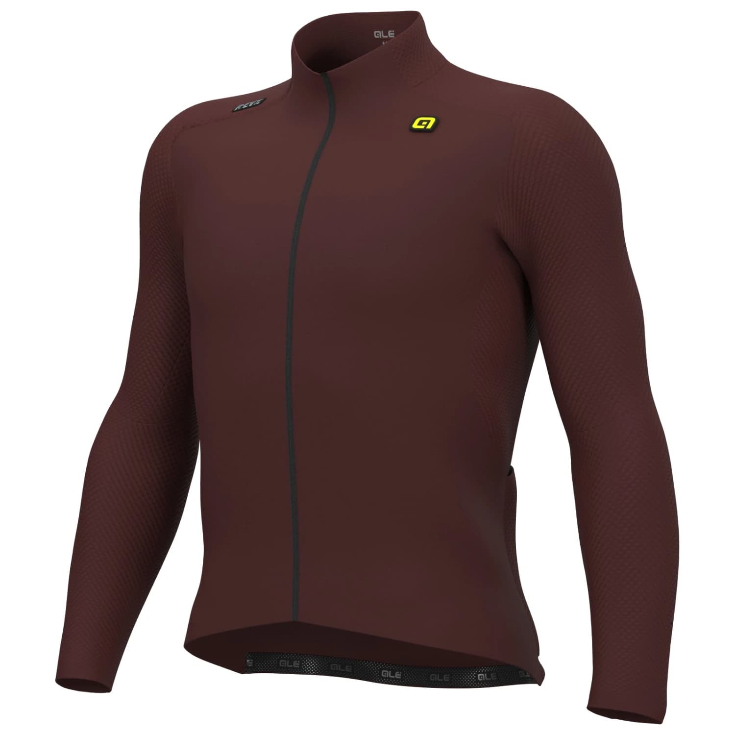 Фланелка с дълъг ръкав за колоездене Alé R-EV1 Warm Race L/S Jersey Cycling jersey - Burgundy
