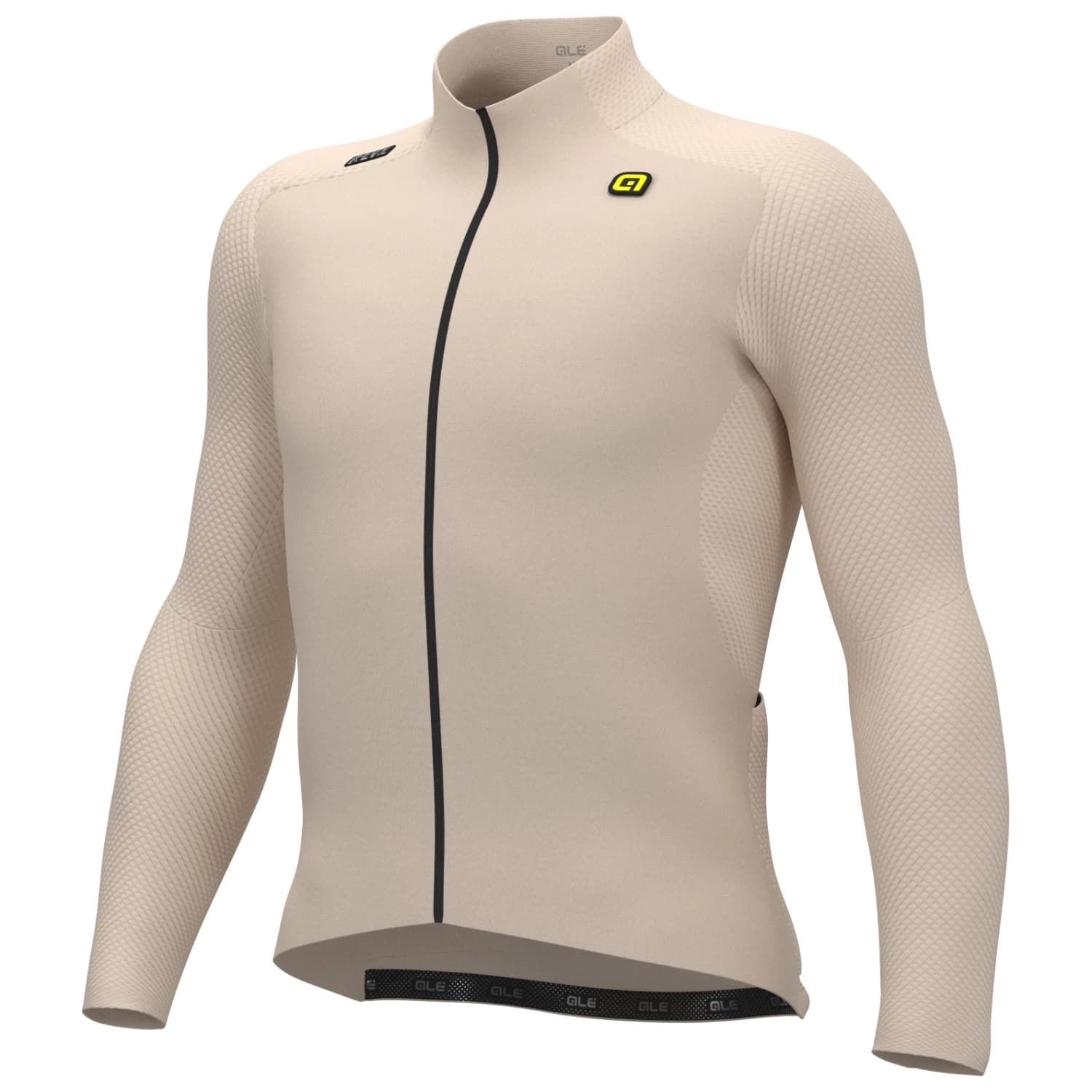 Фланелка с дълъг ръкав за колоездене Alé R-EV1 Warm Race L/S Jersey Cycling jersey - Stone