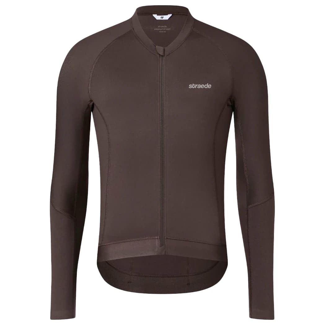 Фланелка с дълъг ръкав за колоездене straede Aerlig Pro Longsleeve Jersey Cycling jersey - Espresso