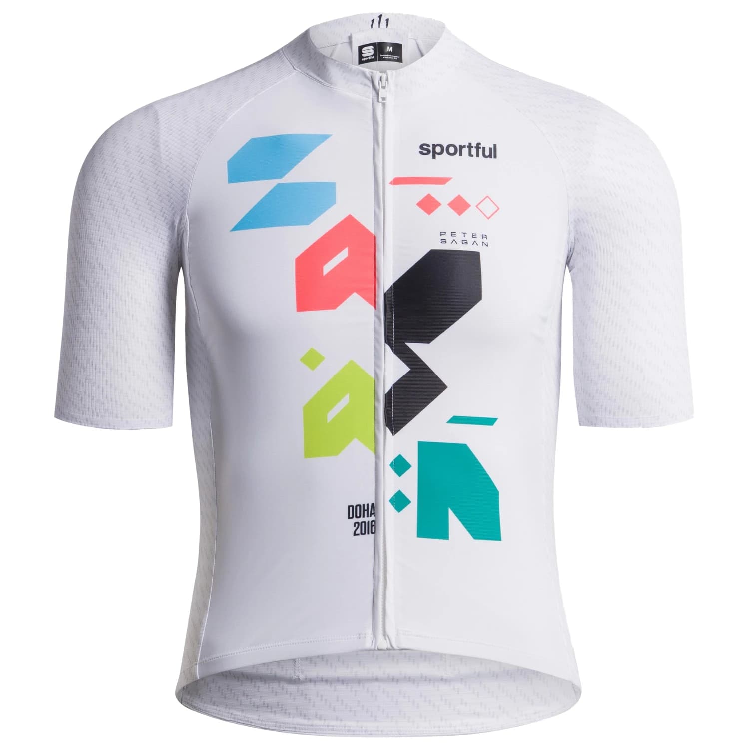 Фланелка с къс ръкав за колоездене Sportful Sagan Supernova Jersey Cycling jersey - Black / Sagan 10th Anniversary